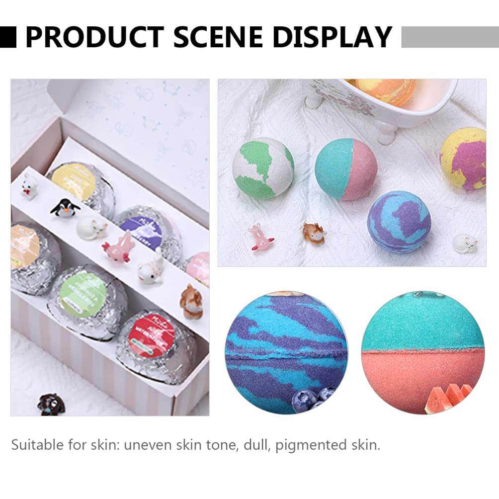 Healifty 6-Piece Essential Oil Bath Set with Sea Salt & Animal Shapes for Relaxing Bubble Spa | Body Wash & Aromatherapy for Stress Relief & Self-Care