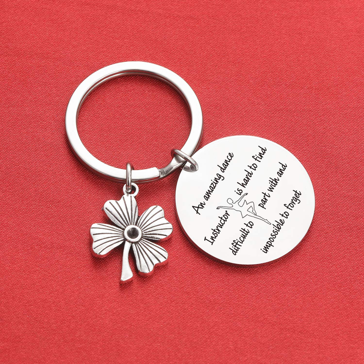 Dance Instructor Keychain - Unique Dance Teacher Gift, Dancer Appreciation Keyring for Birthday, Christmas, or Graduation - Perfect for Teachers, Friends, and Dance Enthusiasts