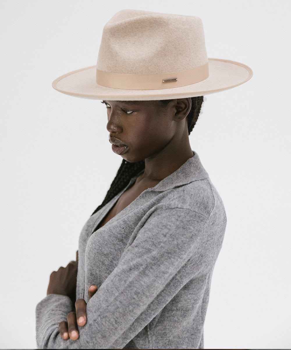 Monroe Rancher Fedora Hat for Men & Women - Western Style Cowboy Hat with Wide Brim - Perfect for Outdoor, Rodeo, and Country Music Events