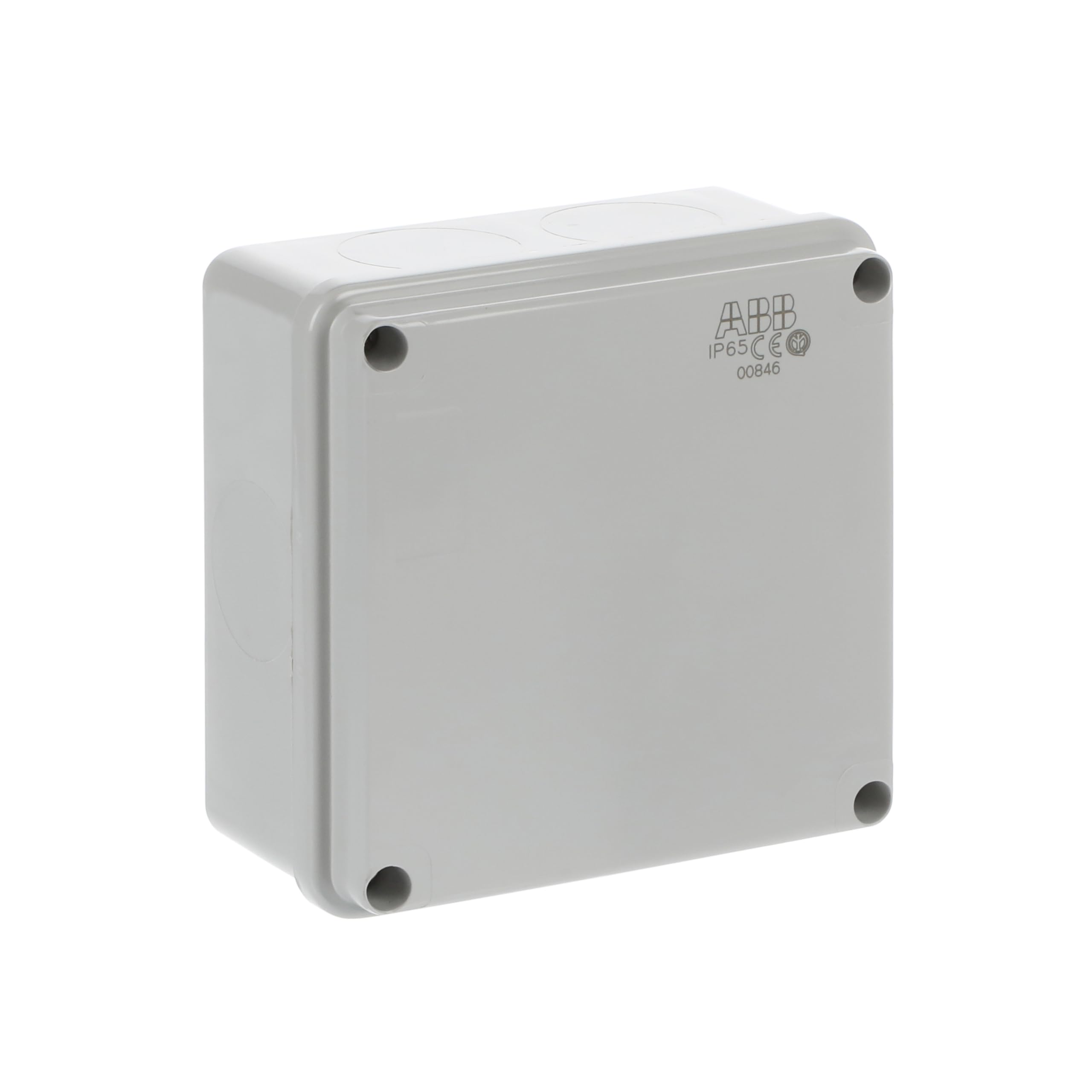 ABB IP55 Waterproof Junction Box - Shockproof Electrical Cable Connector Unit (100x100x50mm) for Indoor & Outdoor Use - Ideal for Home, Garden, and Industrial Wiring