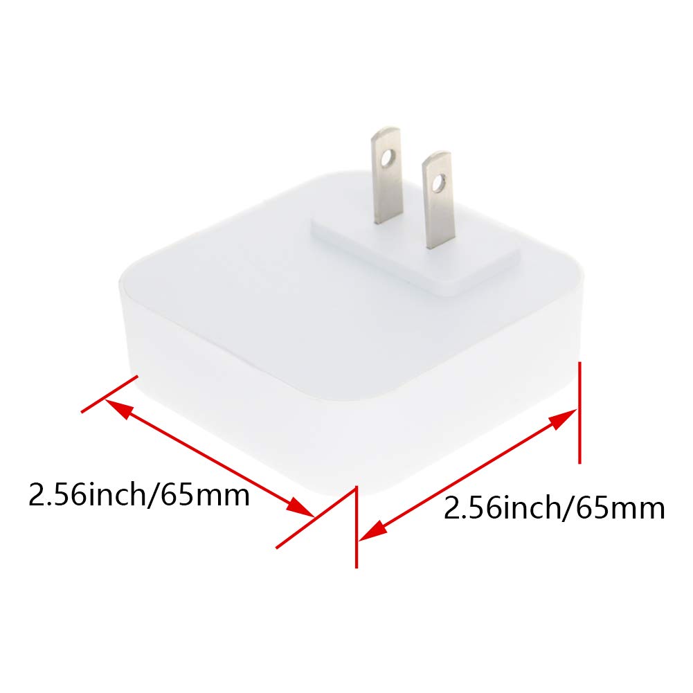 Othmro 6-Pack Plug-in LED Night Lights with Auto Dusk-to-Dawn Sensor - Warm White ABS Christmas Bulb Lights (L62×W62×H40) for Bedroom, Kitchen, Hallway - Energy Saving US Plug Indoor Lighting