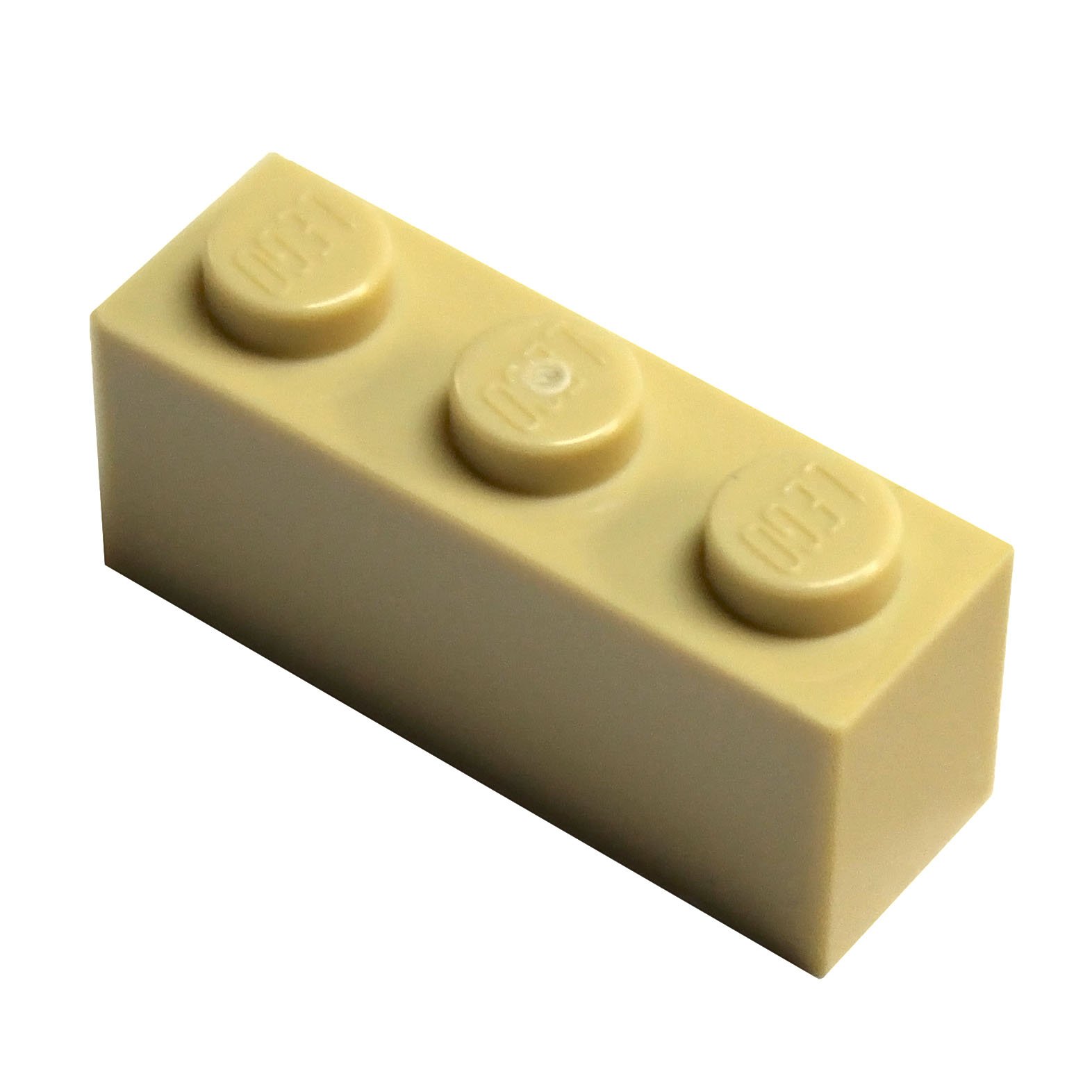 LEGO Tan (Brick Yellow) 1x3 Bricks - Bulk Pack of 100 Pieces for Building & Creative Play | Perfect for MOC Models, DIY Projects & LEGO Collections
