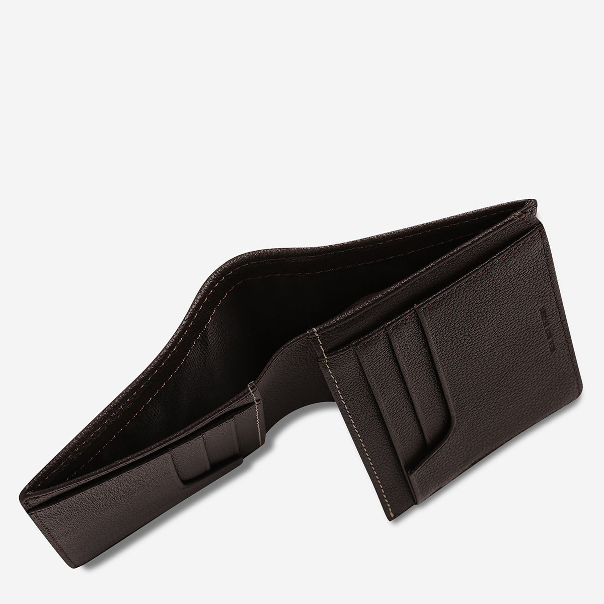 Nathaniel Genuine Leather Wallet for Men - Chocolate Brown RFID Blocking Bifold Wallet - Perfect for Everyday Use, Travel, and Business