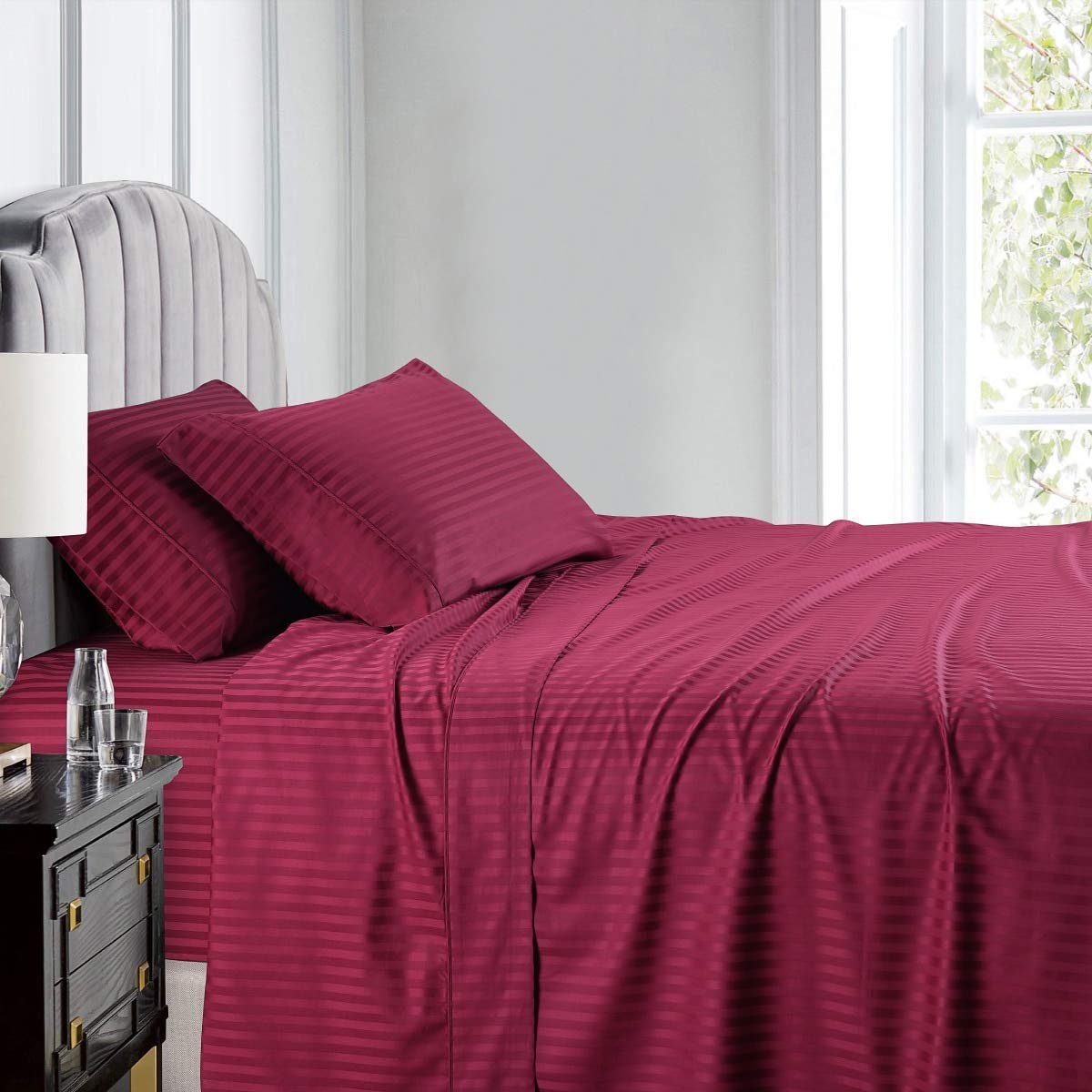 Luxury 800 Thread Count Egyptian Cotton California King Sheet Set - 6 Piece Deep Pocket 15