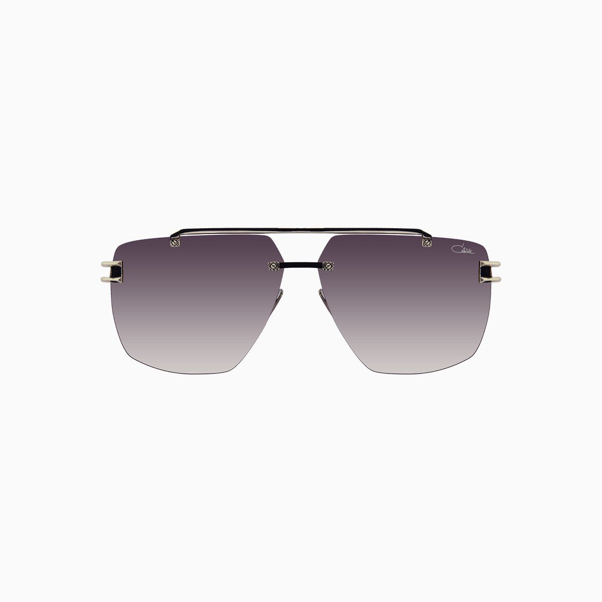 Cazal 9107 Black Silver Retro Sunglasses for Men & Women - Vintage Style UV Protection Shades for Outdoor, Driving & Fashion