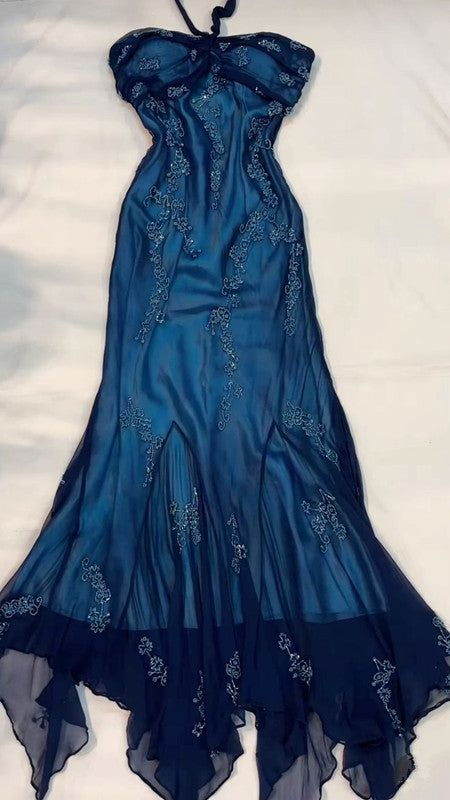 Elegant Halter Long Prom Party Dress Evening Gown J3774 - Perfect for Formal Dances, Weddings & Special Occasions