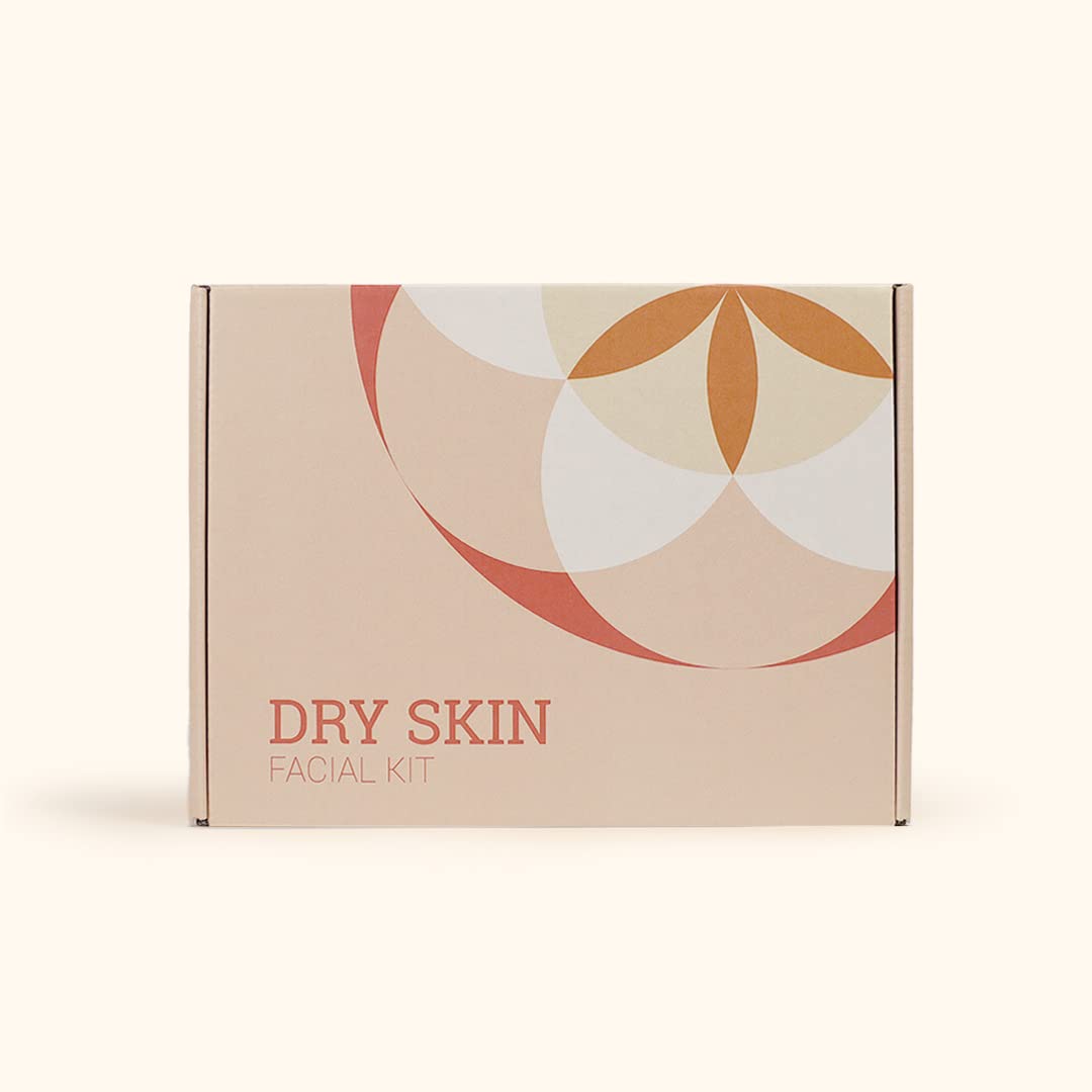 Herb’N Eden Dry Skin Facial Kit - 5 Piece Set with Cleanser, Face Mist, Serum, Body Butter & Sisal Sponge - Natural Skincare for Dry Skin with Essential Oils - Made in USA - Perfect for Daily Hydration & Nourishment at Home or Travel
