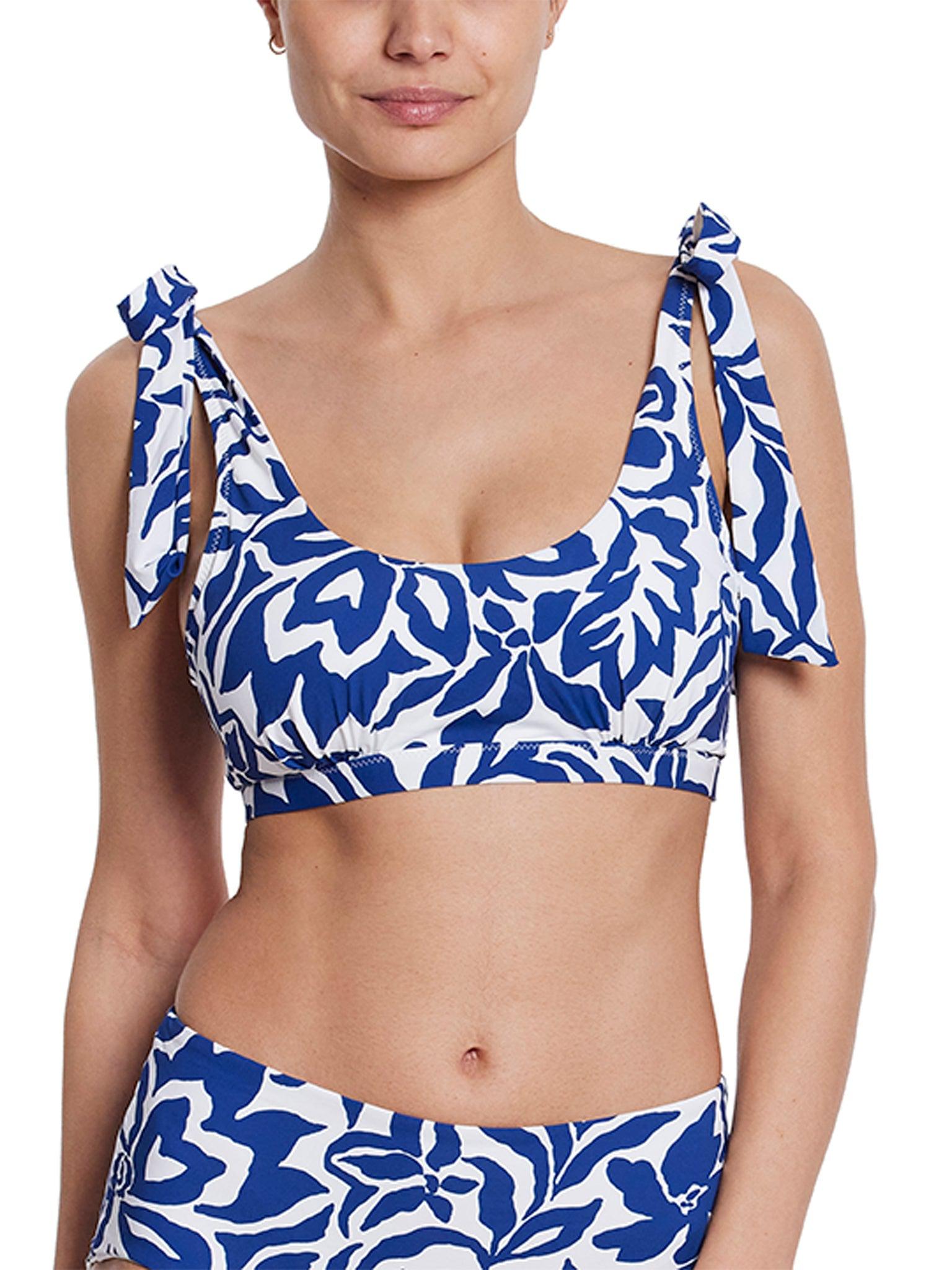 Women's Scoop Neck Swim Top - Flattering One Piece Bathing Suit for Beach & Pool - Perfect for Swimming, Sunbathing & Vacation