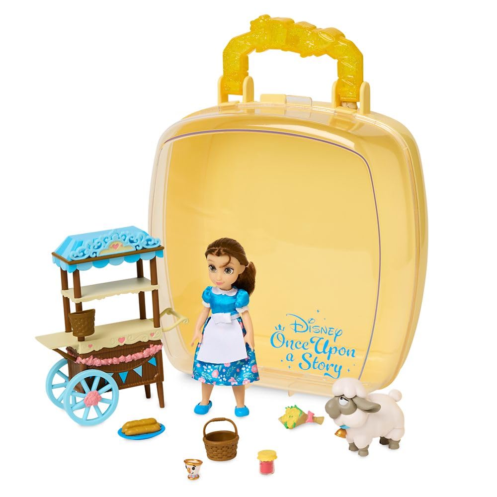 Official Disney Princess Belle Beauty and The Beast 5 Inch Doll Playset - Collectible Toy for Girls, Perfect Birthday Gift for 4 Year Old - Great for Pretend Play, Disney Themed Parties & Kids Room Decor