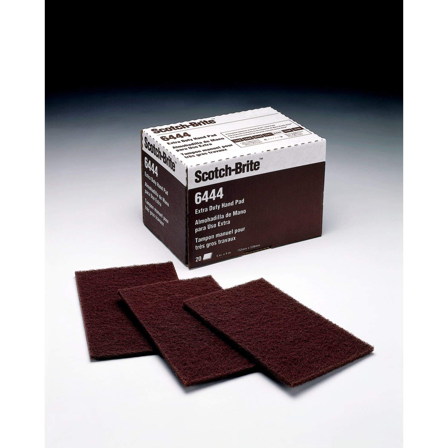 Scotch-Brite Extra Duty Scouring Pads 6x9 Inch - Heavy Duty Cleaning Pads for Tough Stains, 60 Pads Bulk Pack - Ideal for Kitchen, Grill, Pots & Industrial Cleaning