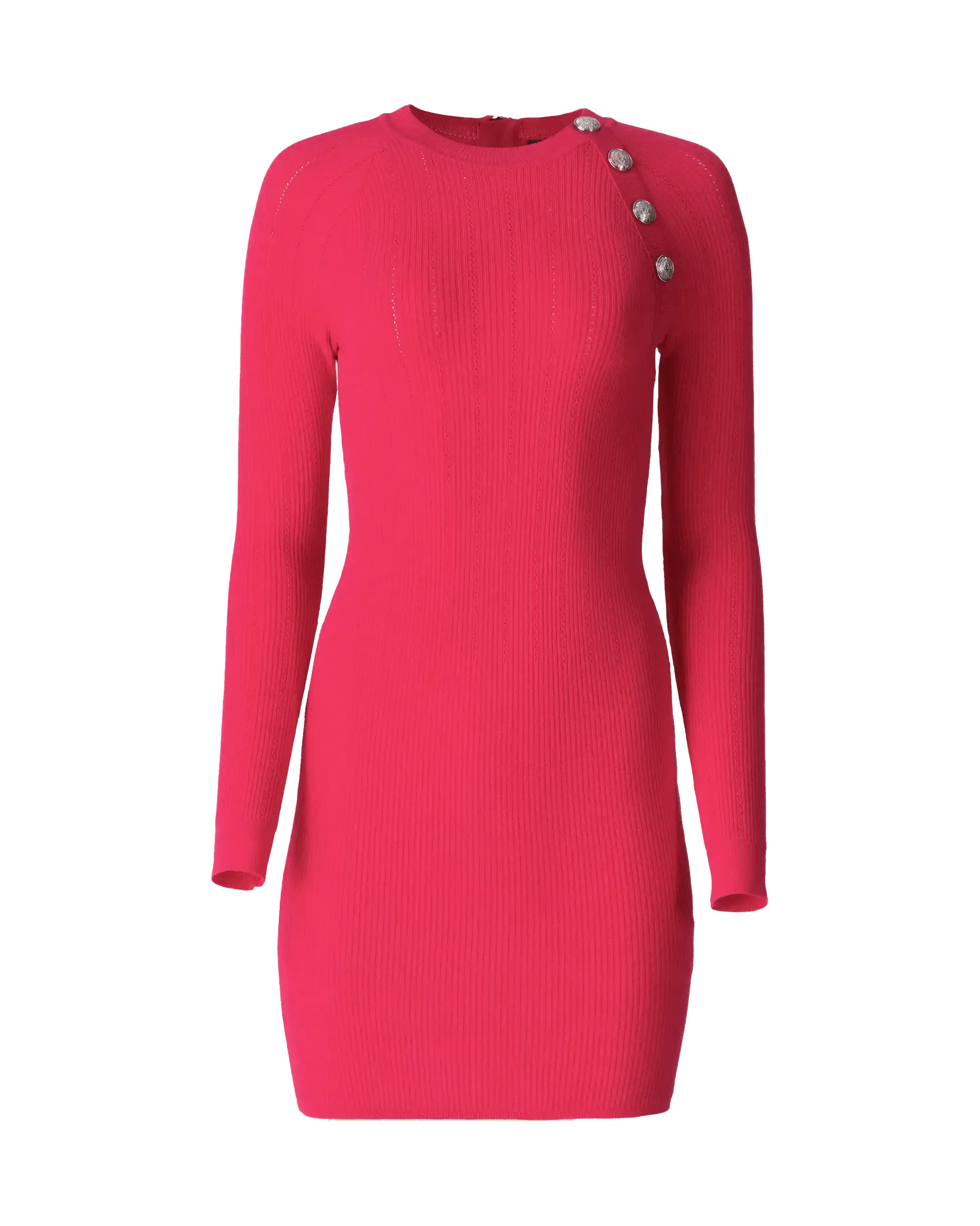 Elegant Embossed Button Dress for Women - Stylish Floral Print Midi Dress for Casual Outings, Office Wear & Special Occasions