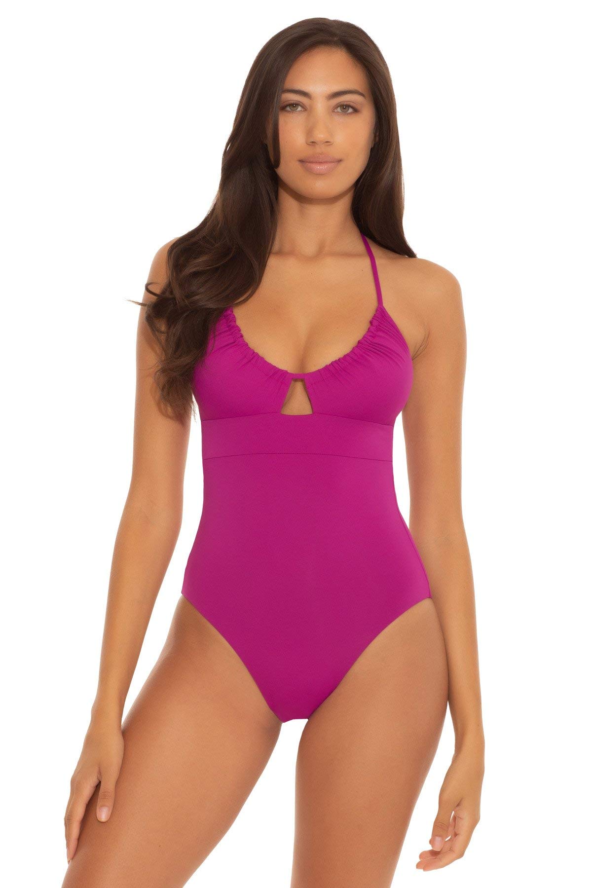 Becca by Rebecca Virtue Color Code Candice Multi-Way One-Piece Swimsuit - Adjustable Straps, Tummy Control, Versatile Swimwear for Beach, Pool & Vacation
