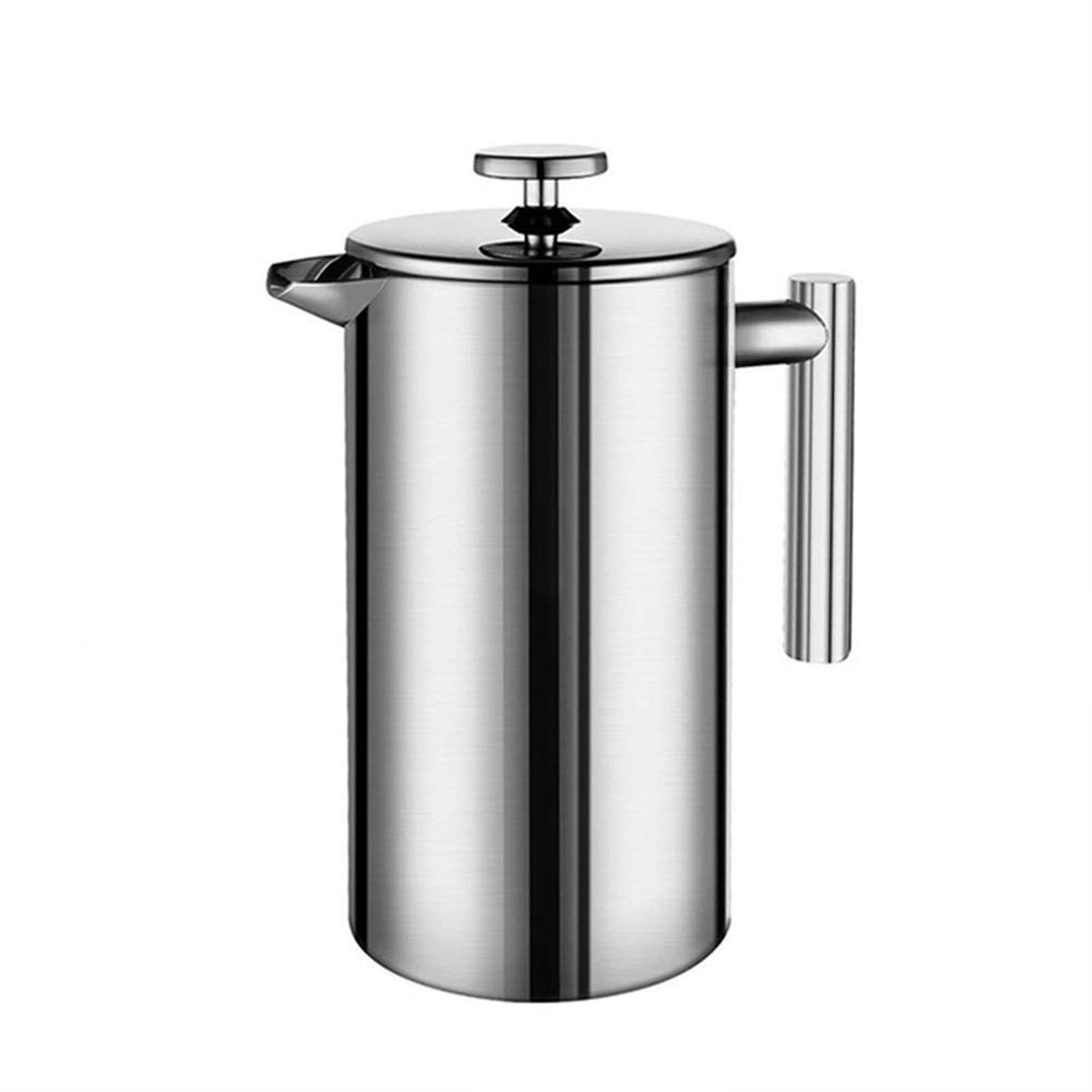 Stainless Steel French Press Coffee Maker - 1000ml Double-Wall Insulated Espresso & Tea Maker - Keeps Beverages Hot for Hours - Perfect for Home, Office, Camping & Gifts