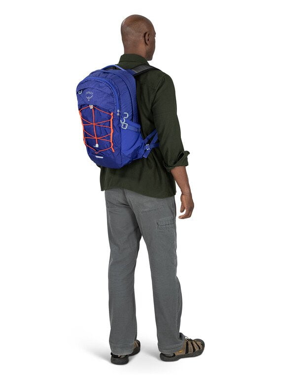 Osprey Quasar 26L Lightweight Water-Resistant Backpack for Men & Women - Perfect for Daily Commute, Travel, Hiking & Work (Black)