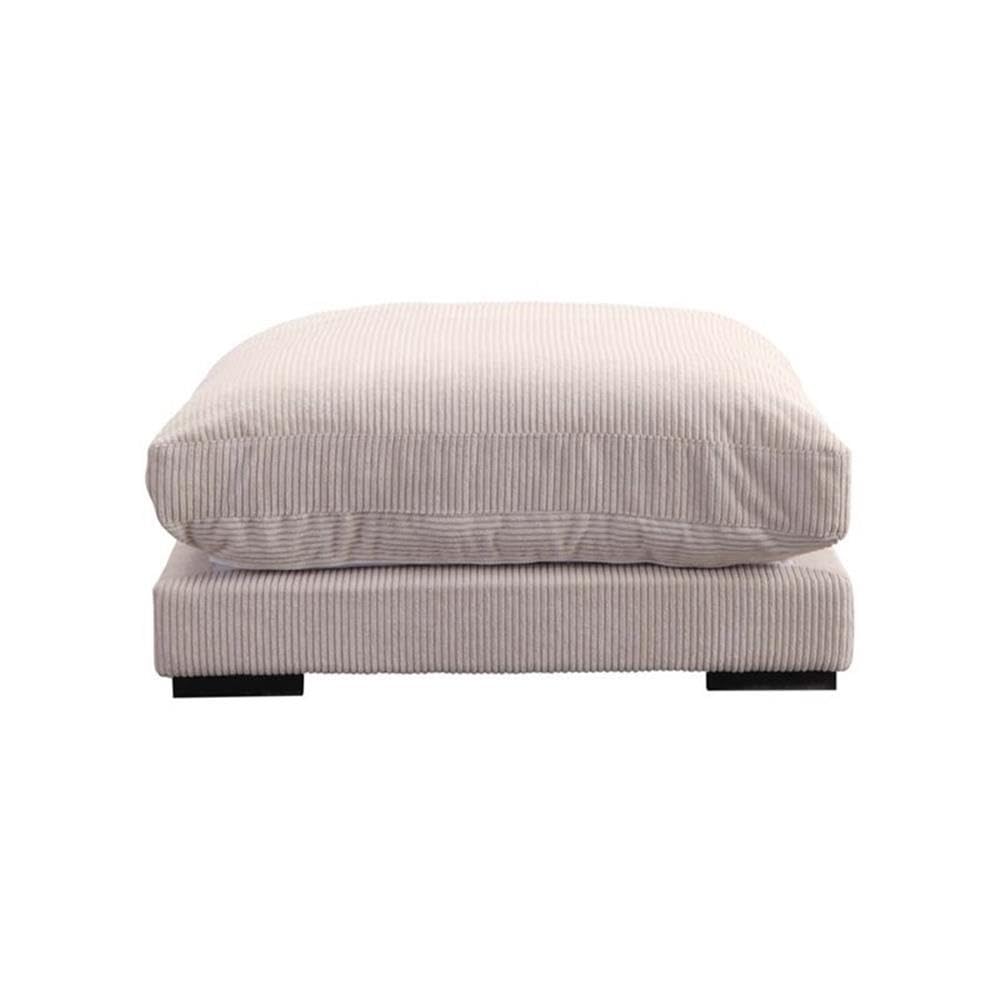 Stylish Moe's Home Collection Tumble Ottoman - Versatile Footrest, Storage Pouf & Extra Seating for Living Room, Bedroom or Nursery