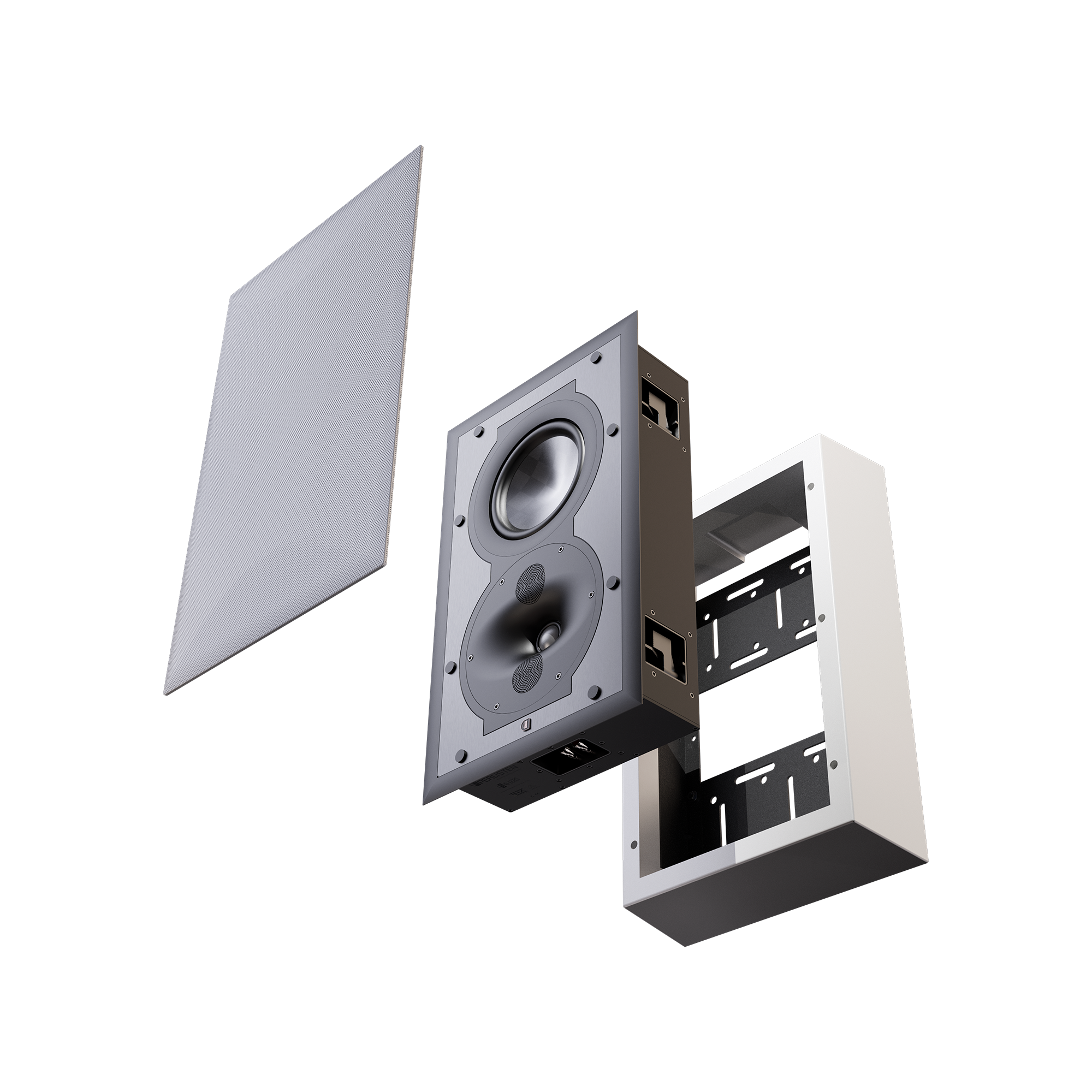 PERLISTEN On-Wall Speaker Frame Kits - Premium Home Theater & Audio Wall Mounting Solution for Surround Sound Systems