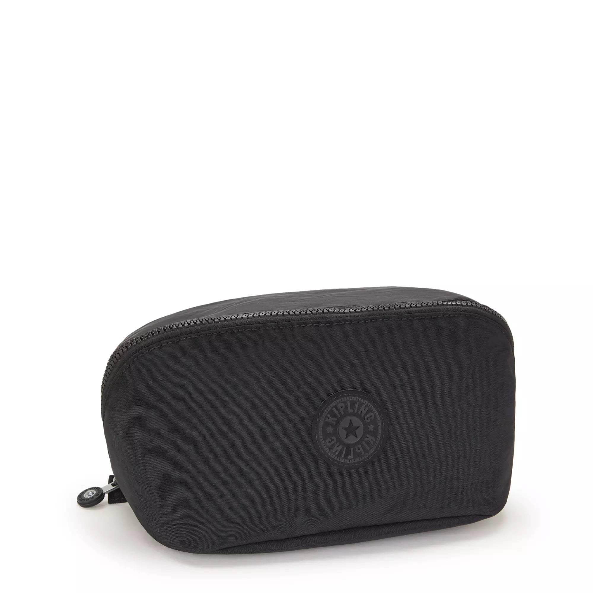 Kipling Mirko Medium Toiletry Bag - Water-Resistant Travel Cosmetic Organizer (Black Noir) - Perfect for Gym, Vacation & Weekend Getaways