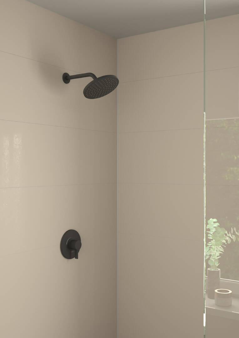 Hansgrohe 9-Inch Matte Black Shower Arm - Durable Bathroom Fixture for Modern Showers and Spa-Like Experience