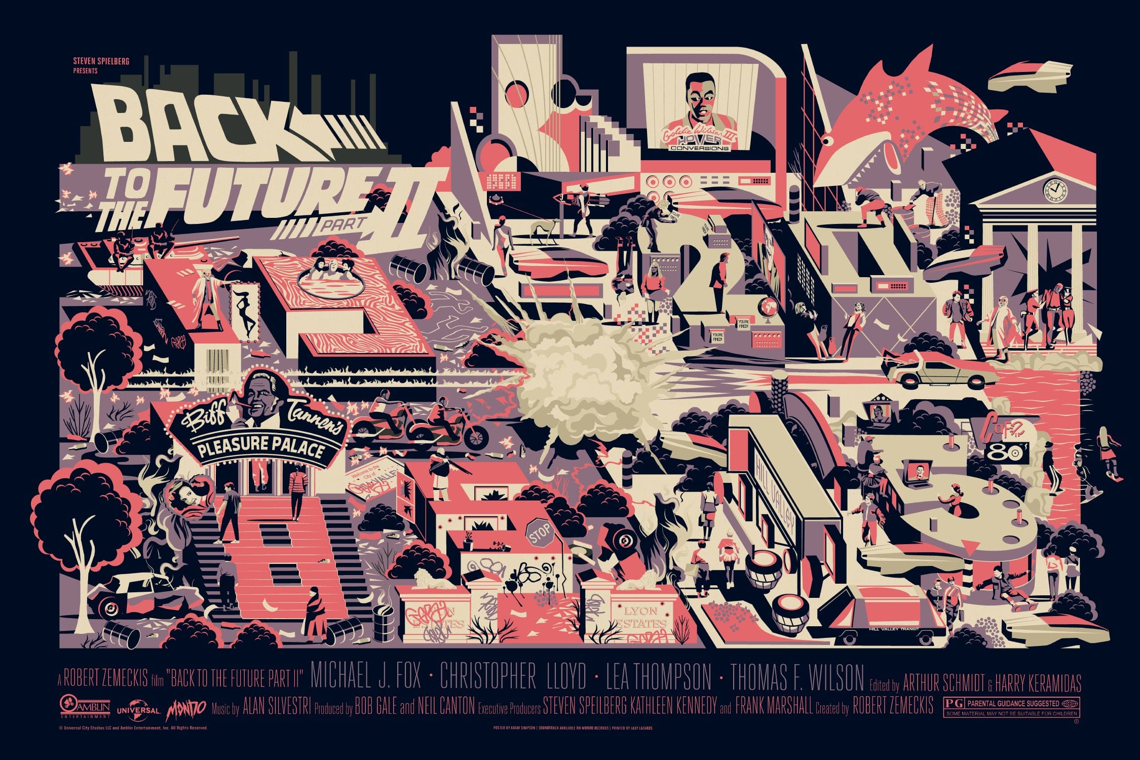 Back to the Future Part II Movie Poster - Limited Edition Collectible Film Art for Home Theater & Fan Cave Decor