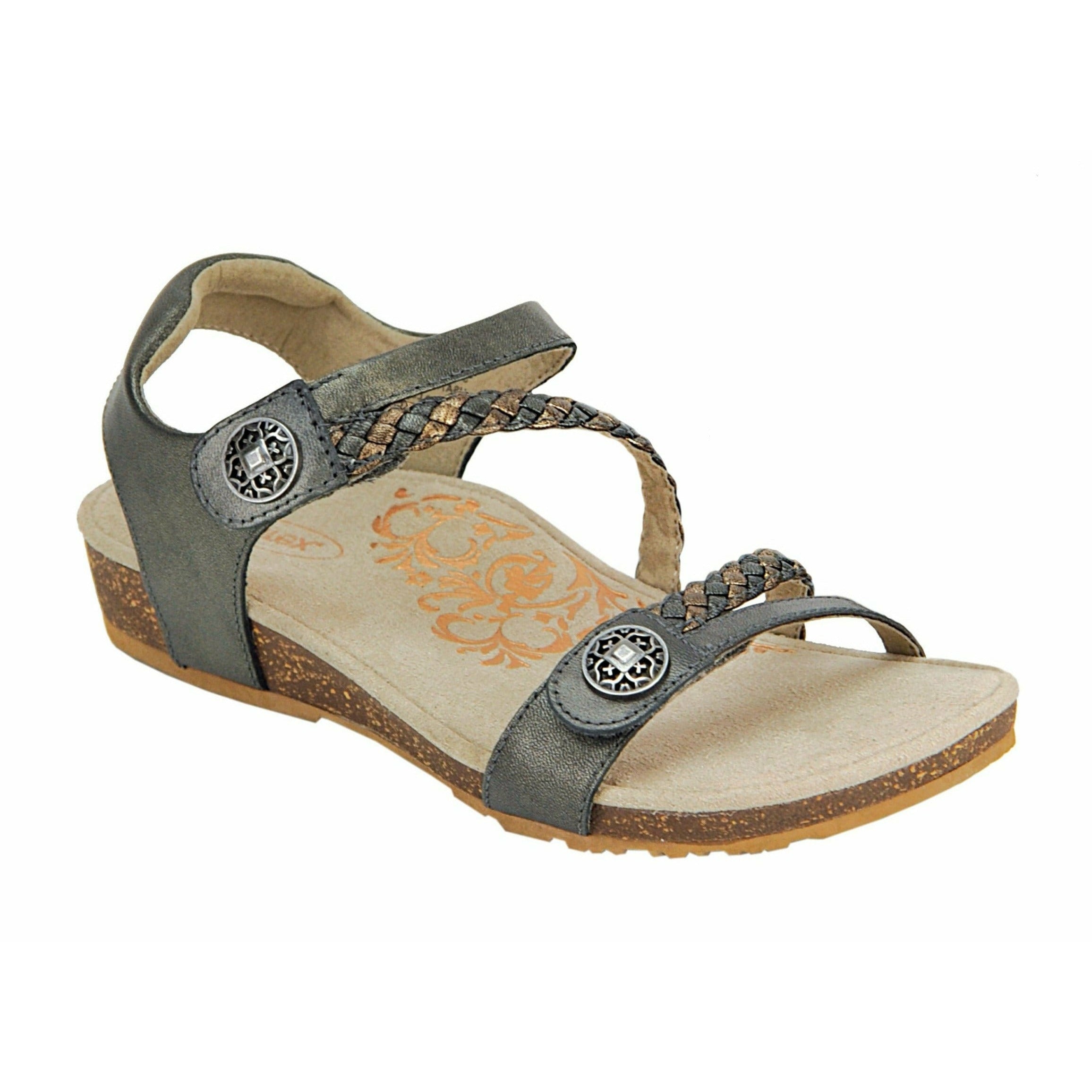Aetrex Jillian SC465 Women's Comfortable Orthotic Sandals for Plantar Fasciitis & Arch Support - Perfect for Walking, Travel & Everyday Wear