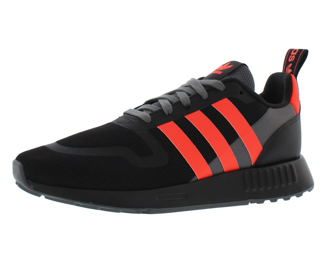 adidas Originals Multix Men's Running Shoes - Size 8 US, Black/Solar Red - Lightweight Athletic Sneakers for Gym, Jogging & Casual Wear