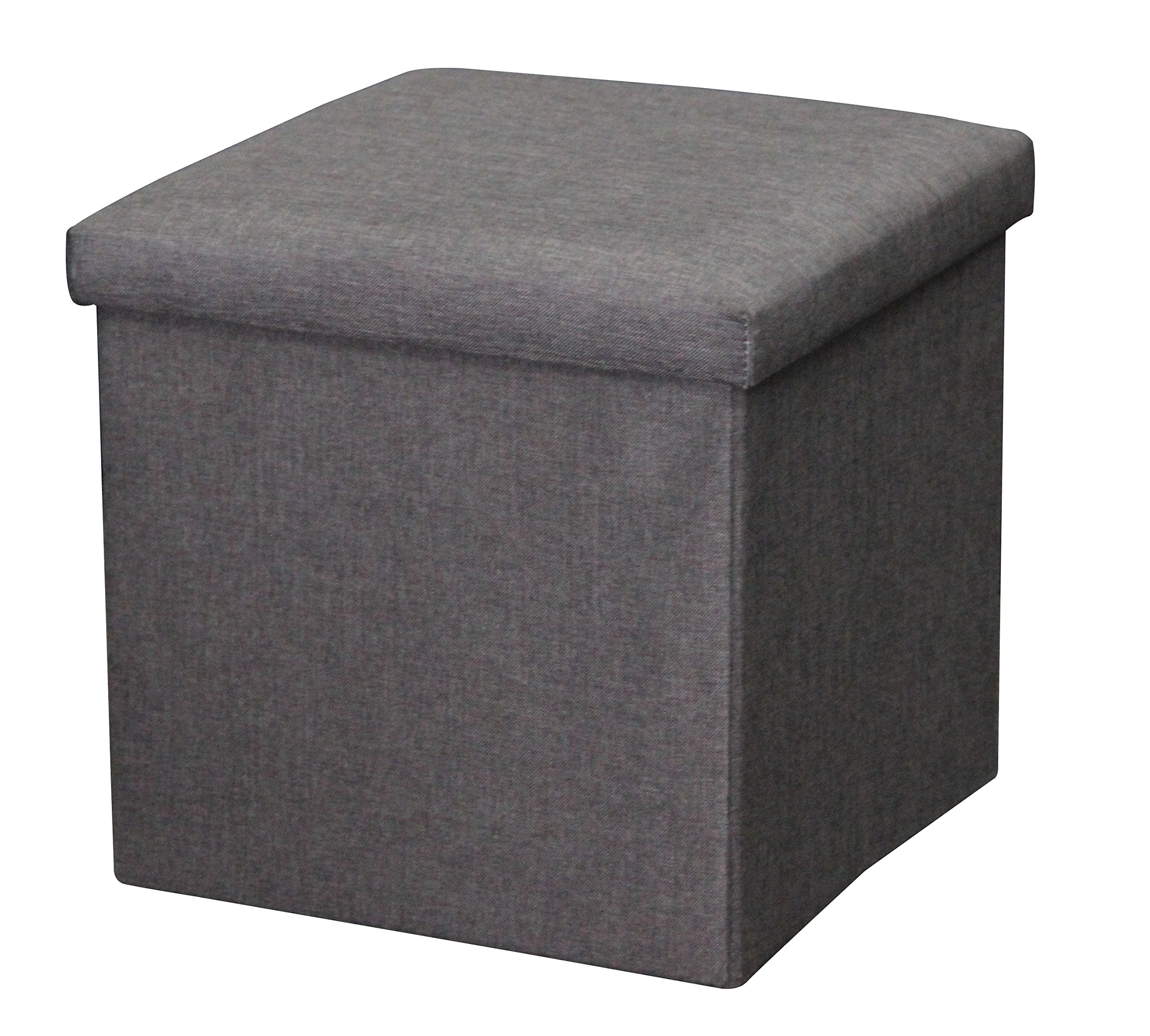 Faux Linen Storage Cube - Brown for Home Organization & Decor