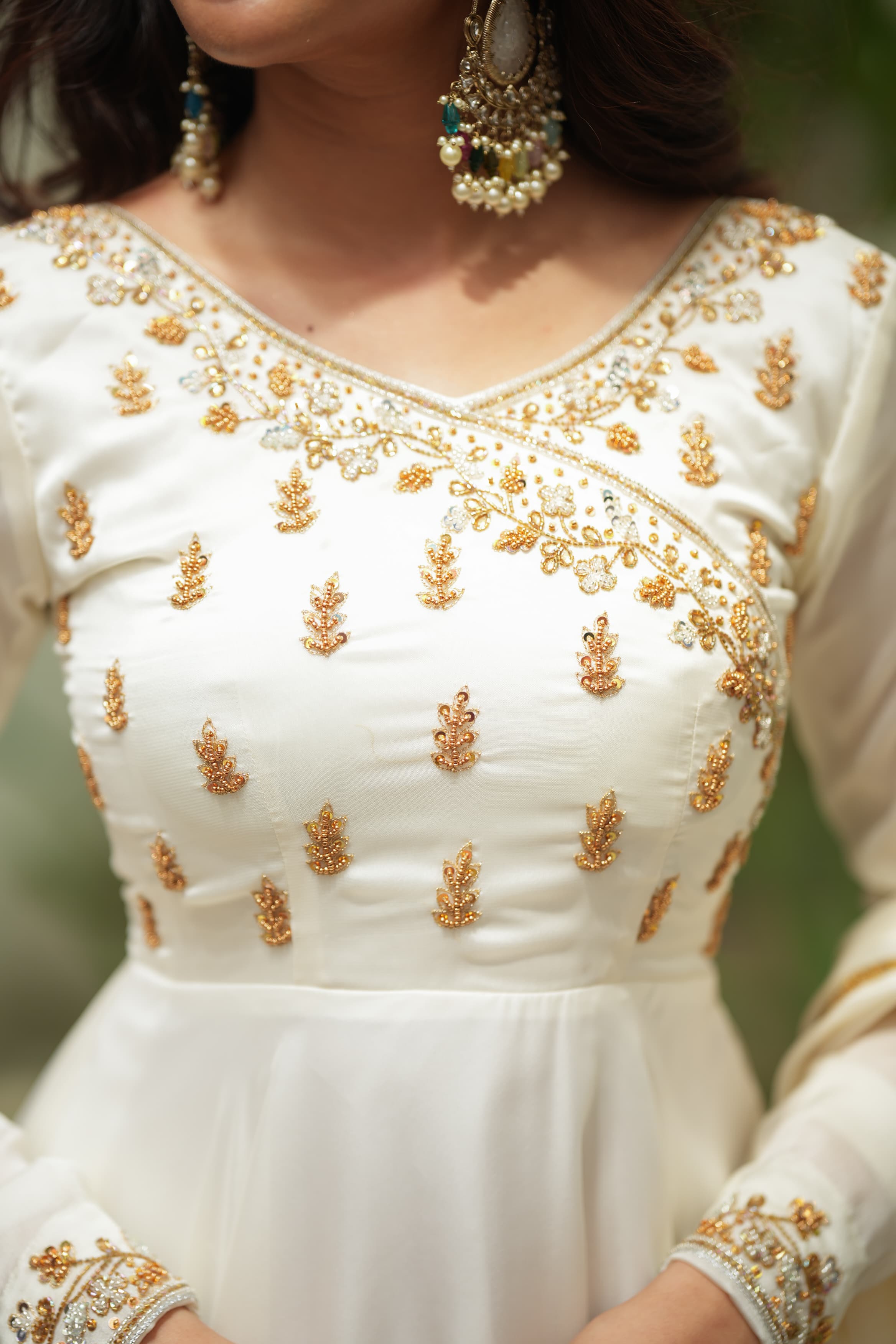 Premium Designer Nila Anarkali Dress for Women | Elegant Ethnic Party Wear | Perfect for Weddings, Festivals & Special Occasions