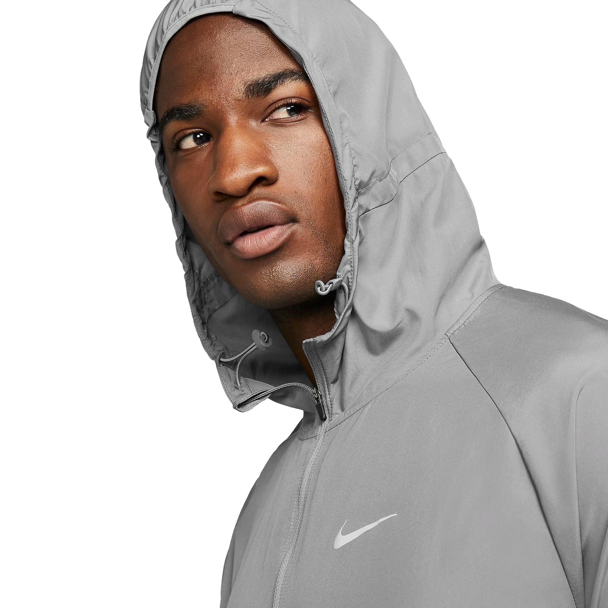 Nike Miler Repel Challenger Grey Windbreaker & Pants Set - Waterproof Running Jacket with Matching Joggers for Men - Perfect for Outdoor Jogging, Hiking & Gym Workouts