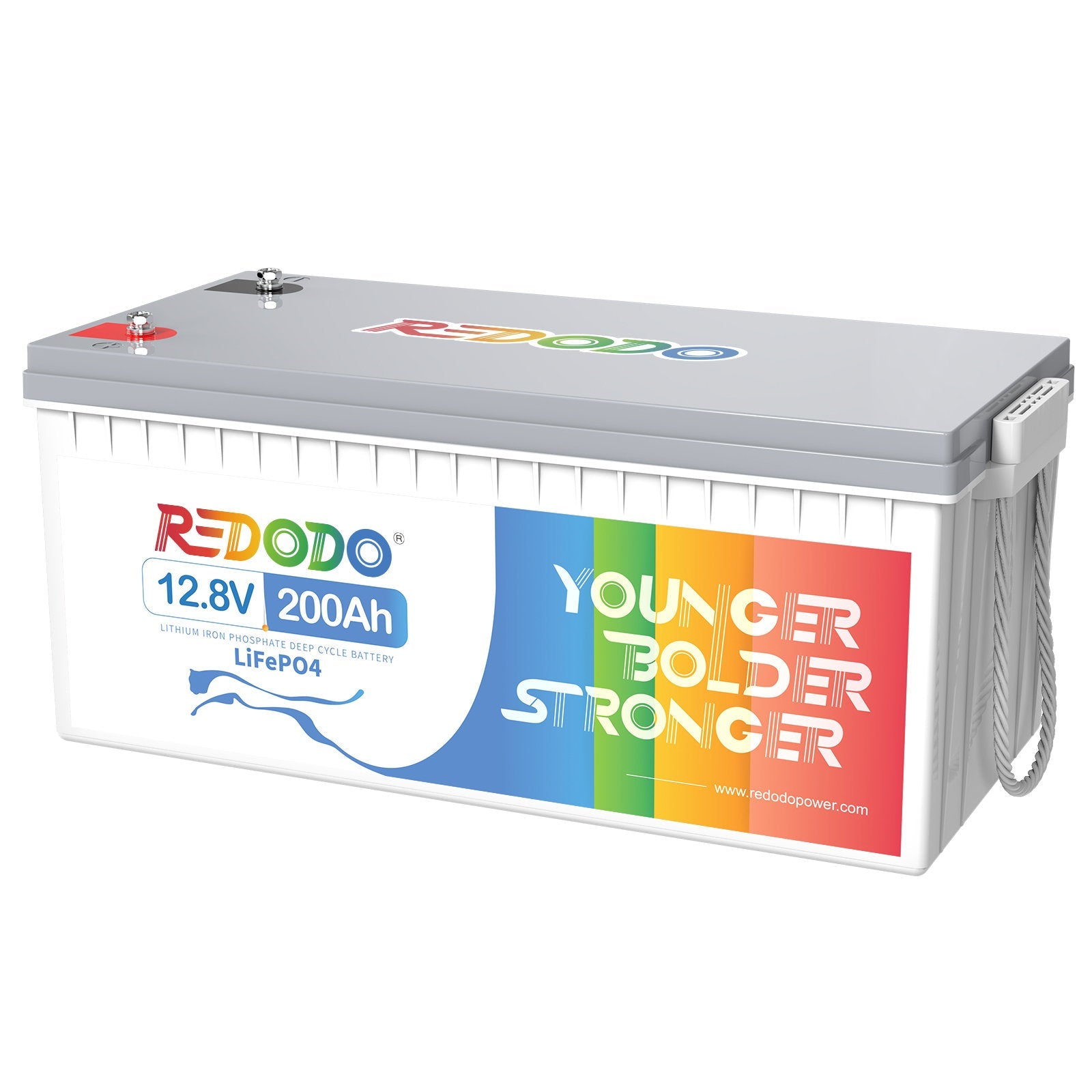 Like New Redodo 12V 200Ah LiFePO4 Deep Cycle Battery | 2.56kWh & 1.28kW Power | Perfect for RV, Solar, Marine & Off-Grid Energy Storage