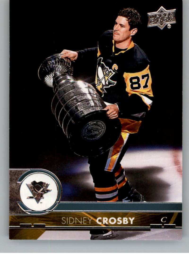 2017-18 Upper Deck Sidney Crosby #391 Pittsburgh Penguins Stanley Cup Hockey Card - Perfect for Collectors, Sports Memorabilia & NHL Fans Display