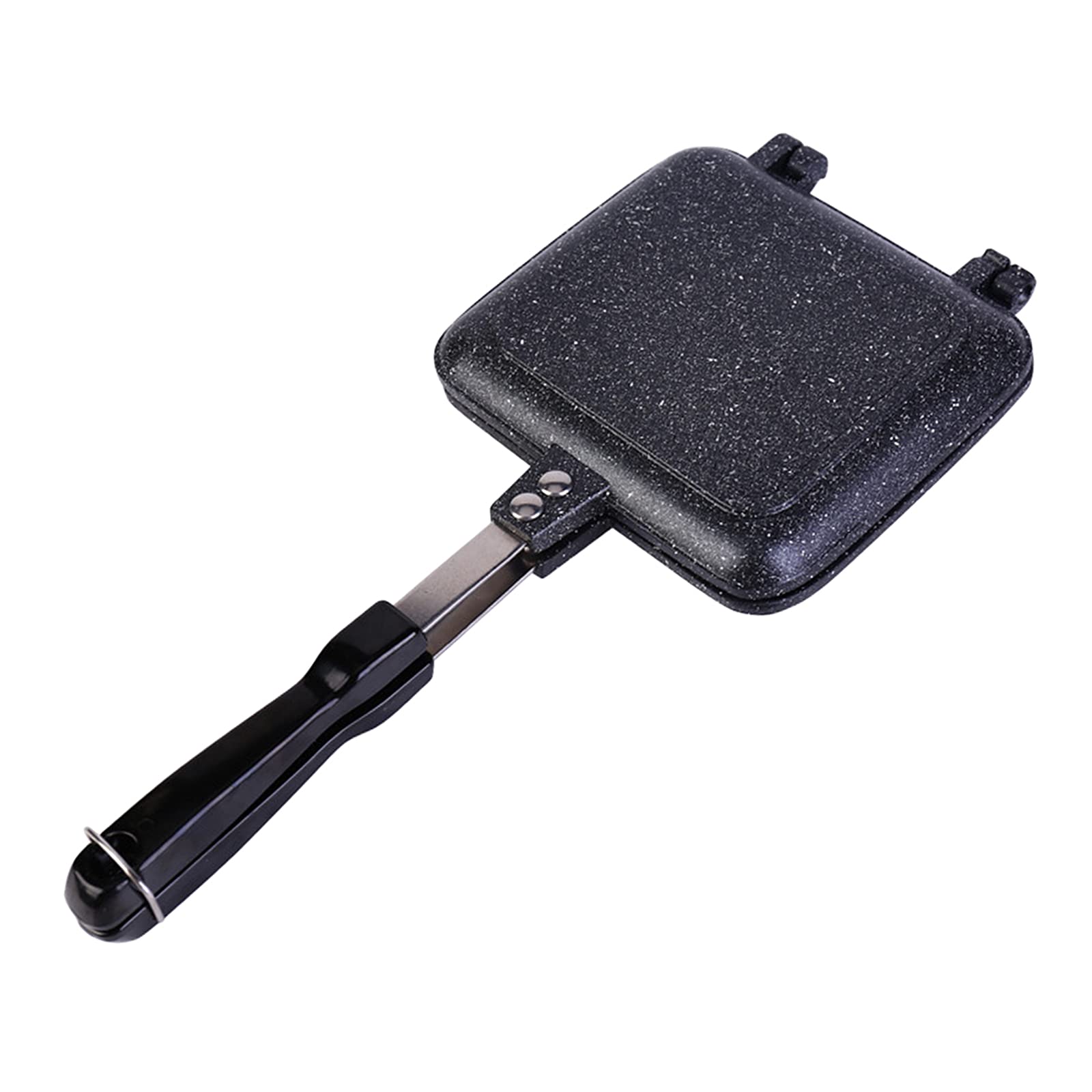 Non-Stick Double-Sided Sandwich Maker & Waffle Iron - Perfect for Breakfast, BBQ & Baking | Quick & Easy Panini Press for Home, Camping & Office Use