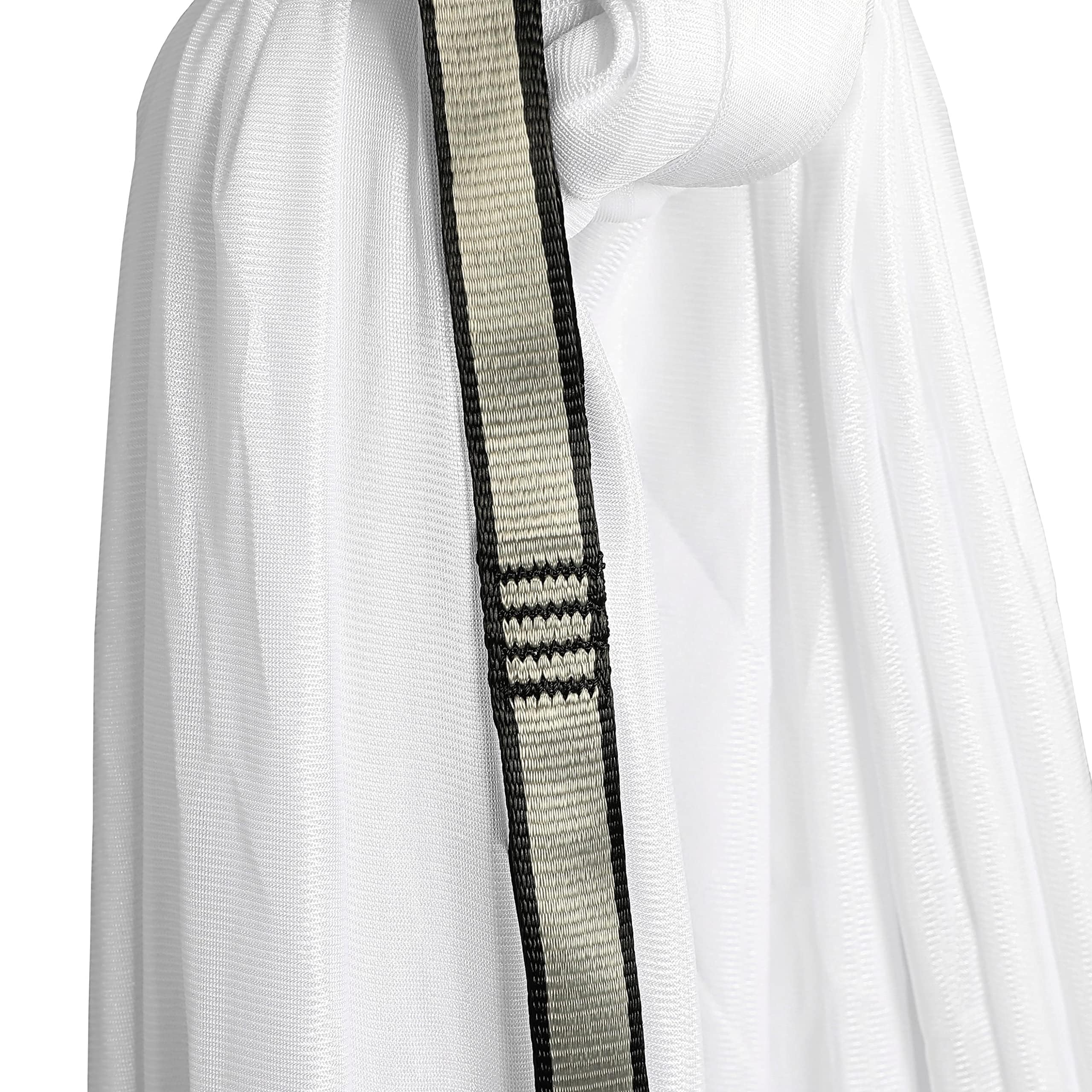 Kojem Aerial Yoga Silk Fabric Swing Kit - 6.6/13.1 Yards White Nylon Fabric for Fitness, Inversions, Flexibility & Core Strength - Perfect for Home Yoga Practice, Dance Training and Aerial Arts Performance