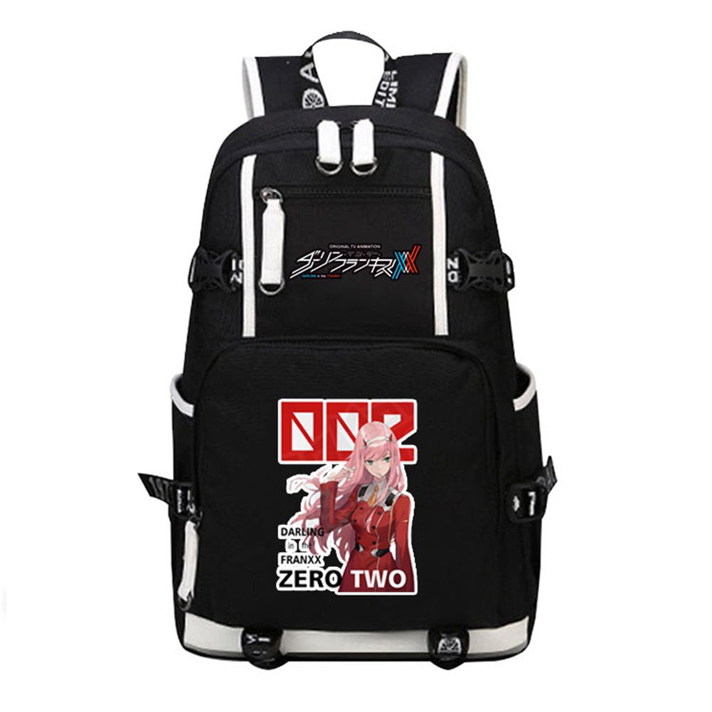 Anime DARLING in the FRANXX Cosplay Backpack - Stylish Black Daypack for School, Work & Travel - Perfect for Laptops, Books & Daily Essentials - Great for Anime Fans & Convention Cosplay