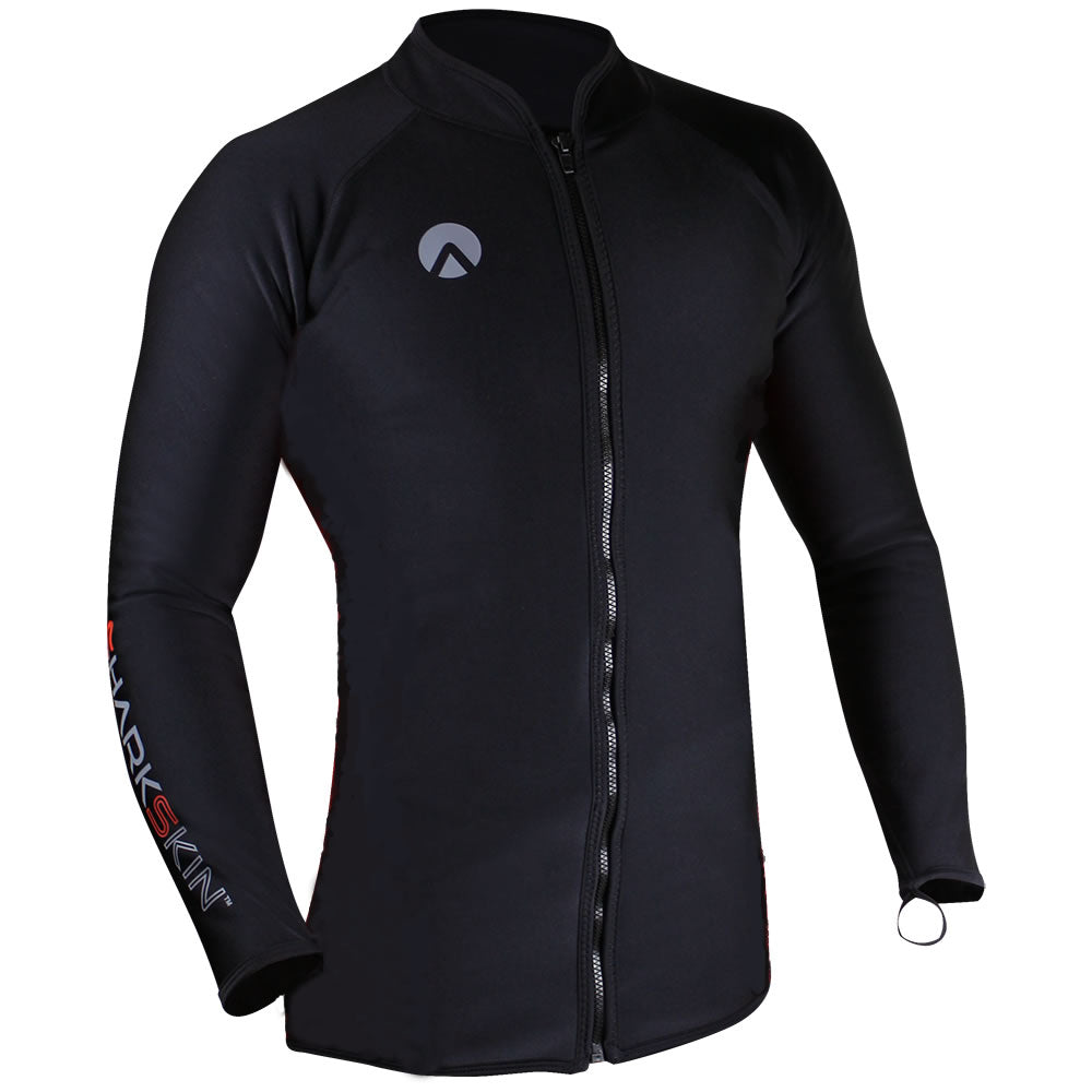 Men's Chillproof Long Sleeve Zip-Up Top - Lightweight Thermal Shirt for Outdoor Activities & Winter Sports