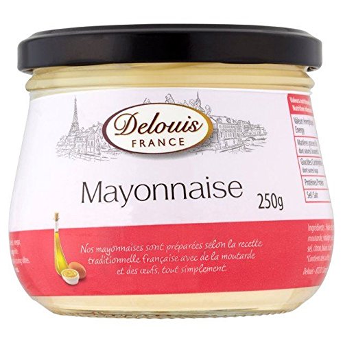 Delouis Mayonnaise - 250g Jar | Premium French Mayonnaise for Sandwiches, Salads & Dips | Perfect for BBQ, Picnics & Home Cooking