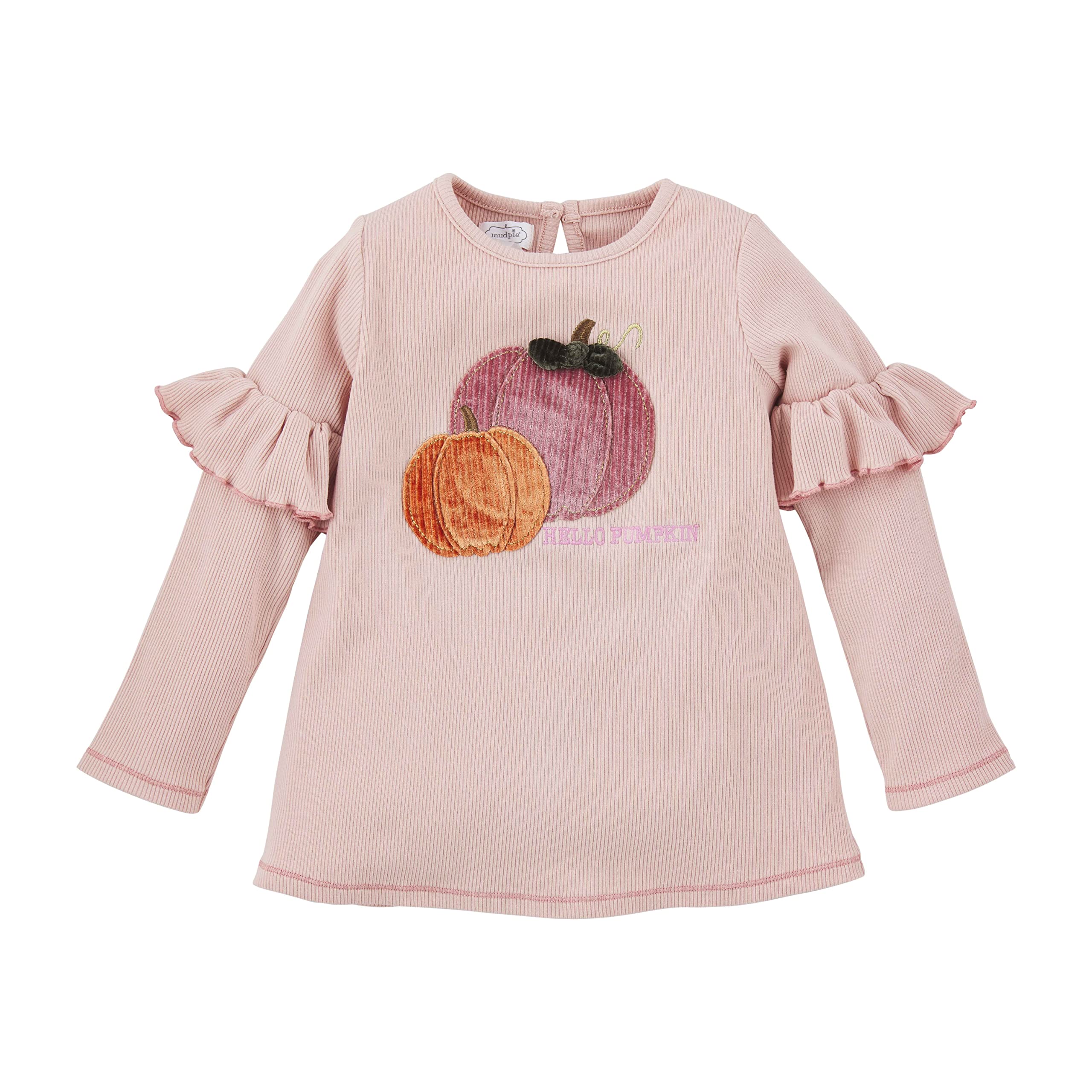 Mud Pie Baby Girls Pumpkin Patch Tunic - Adorable Fall Outfit for Photoshoots, Thanksgiving & Autumn Family Gatherings