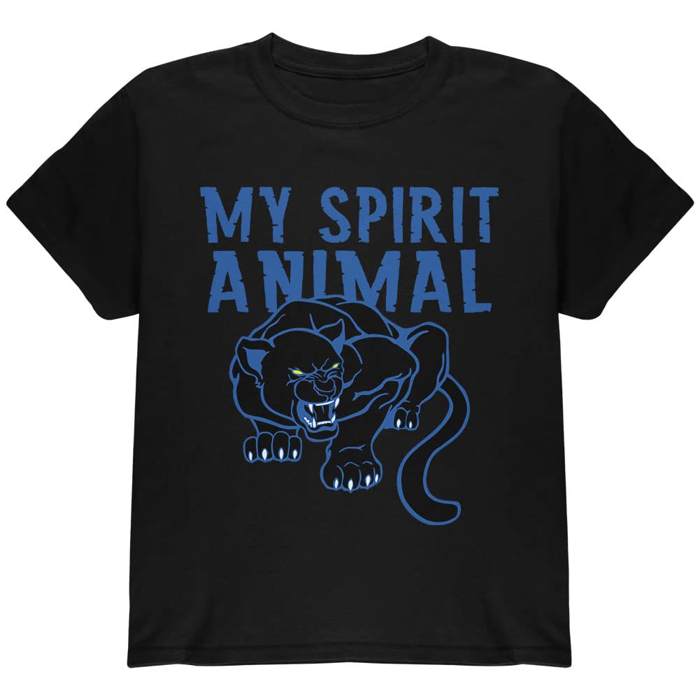 My Spirit Animal Black Panther Youth T-Shirt - Black YXL | Cool Graphic Tee for Kids & Teens | Perfect for School, Parties & Superhero Fans