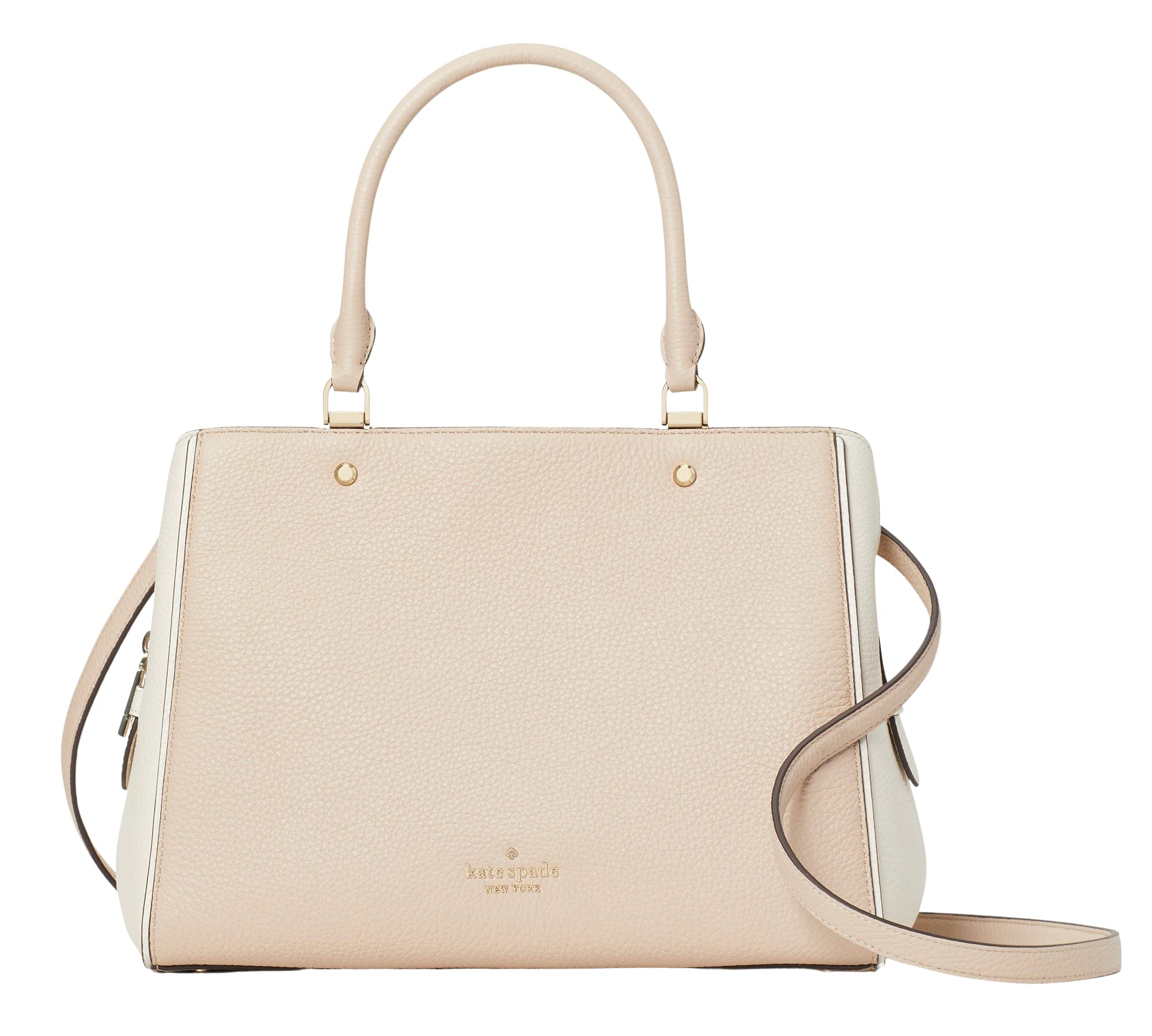 Kate Spade Leila Medium Triple Compartment Satchel Crossbody Bag - Stylish Leather Handbag for Women | Perfect for Work, Travel & Everyday Use