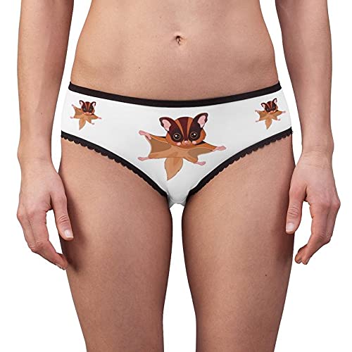 Flying Squirrel Women's Cotton Briefs - Comfortable Funny Underwear for Everyday Wear | Perfect for Gifts, Costume Parties & Loungewear