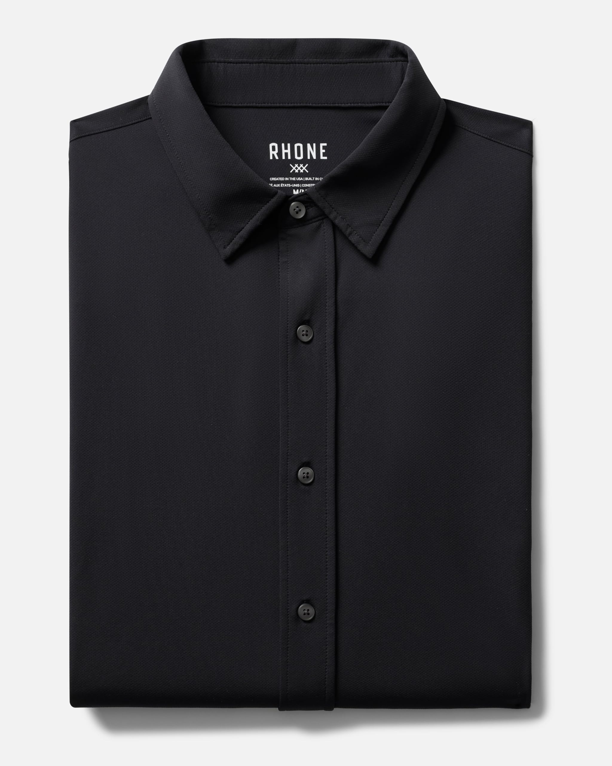 Rhone Men's Commuter Shirt - Performance Dress Shirts for Business & Travel | Machine Washable, Wrinkle Resistant Slim Fit Button Down Shirt for Office, Meetings & Casual Wear
