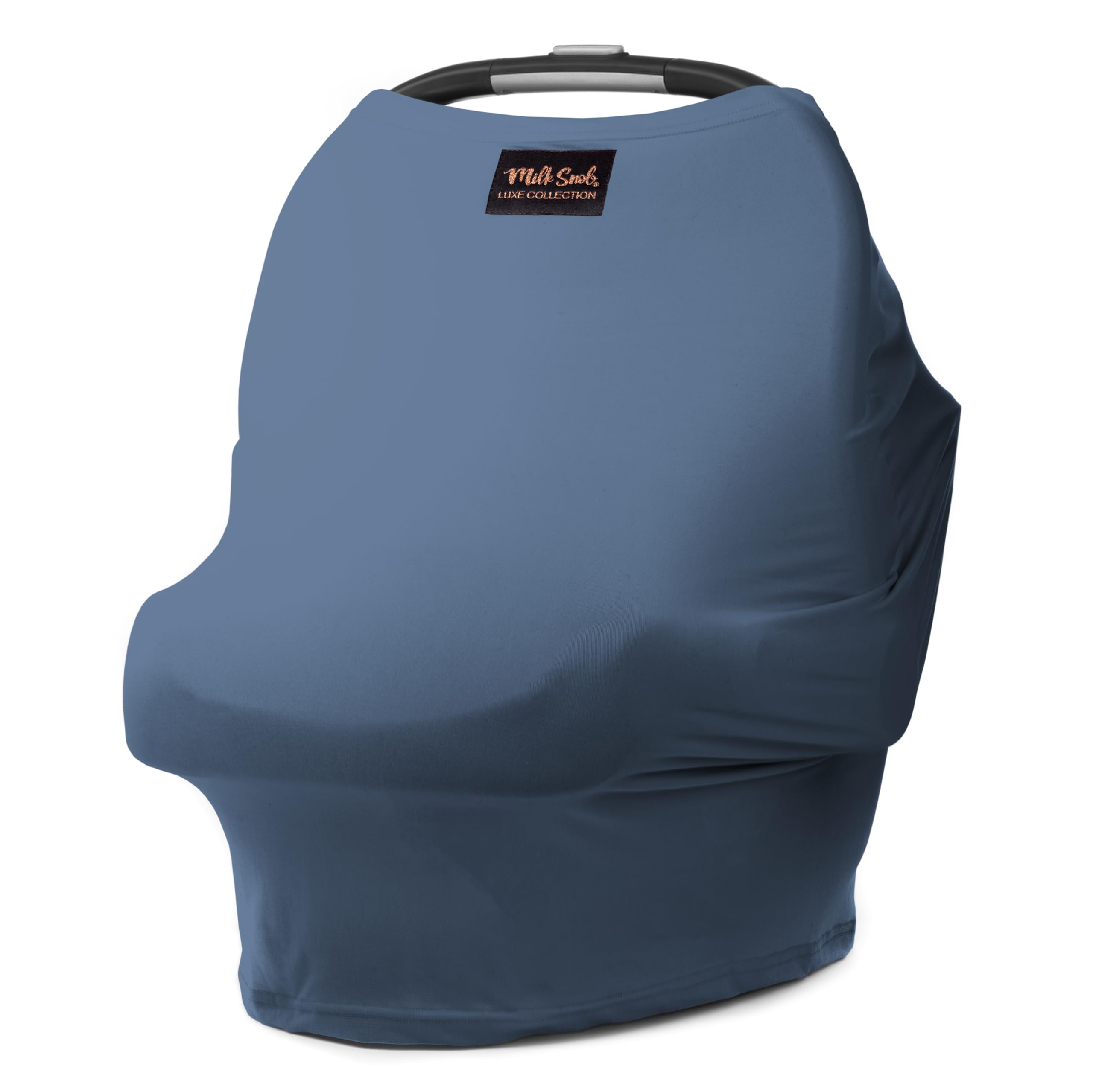 Milk Snob Original 5-in-1 Luxe Baby Cover - Ocean Blue Nursing Cover for Breastfeeding, Car Seat, Stroller, High Chair & Shopping Cart | Multi-Use Infant Canopy & Privacy Shield | Perfect for Newborn Essentials, Nursing Moms & On-the-Go Parents
