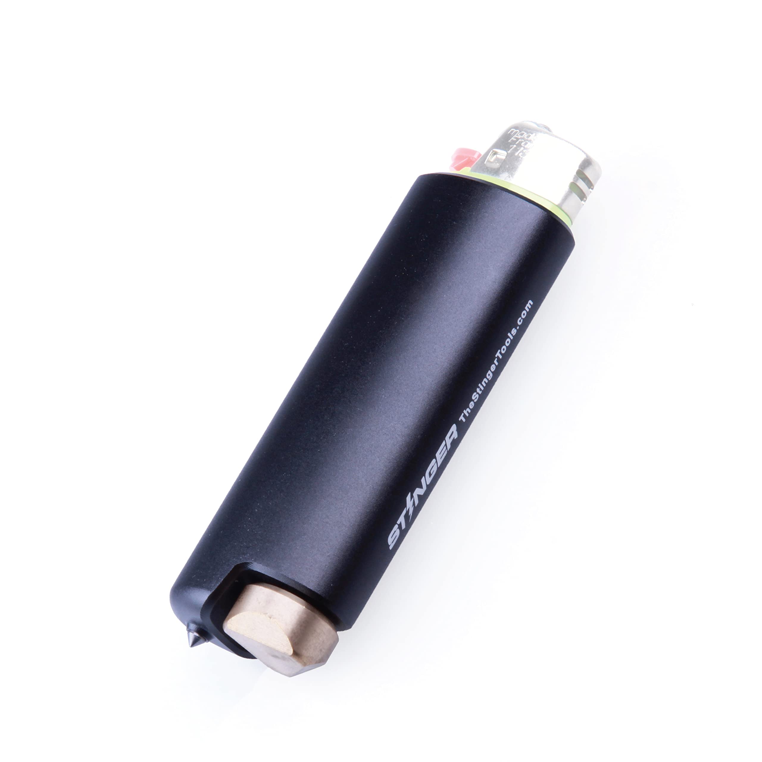 Stinger BIC Lighter Case with Window Breaker & Spinner - for Car & Outdoor Use