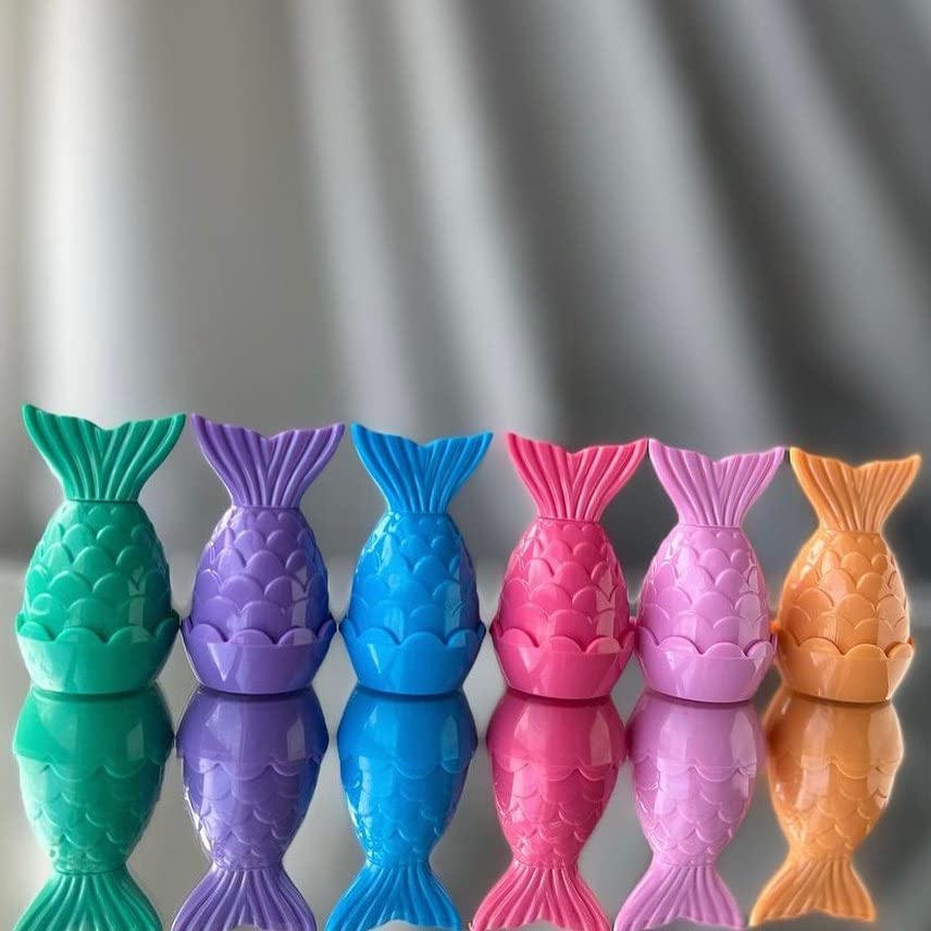 Fish Shaped Lip Balm Set - 2 Pack Assorted Flavors for Moisturizing & Hydrating Dry Lips - Perfect for School, Travel, and Daily Lip Care