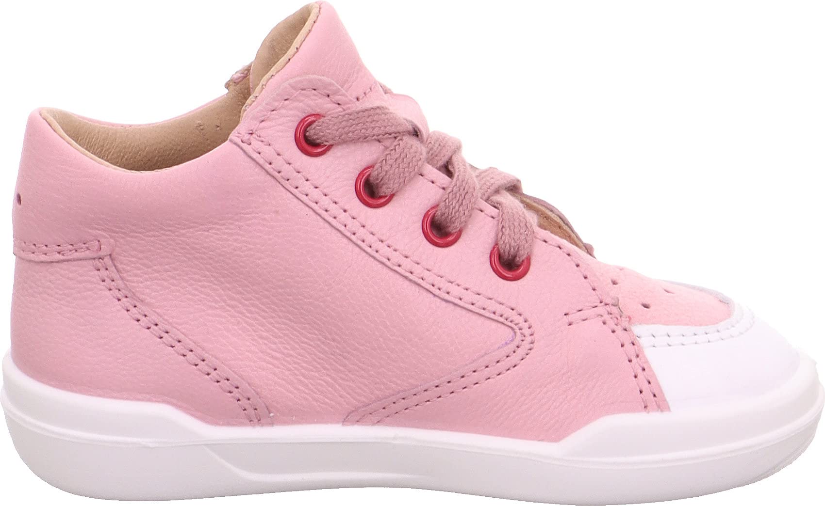 Superfit Girls' Low-Top Sneakers - Pink & White Athletic Shoes for Toddlers Size 2/3 US - Perfect for Playground, Preschool & Everyday Wear