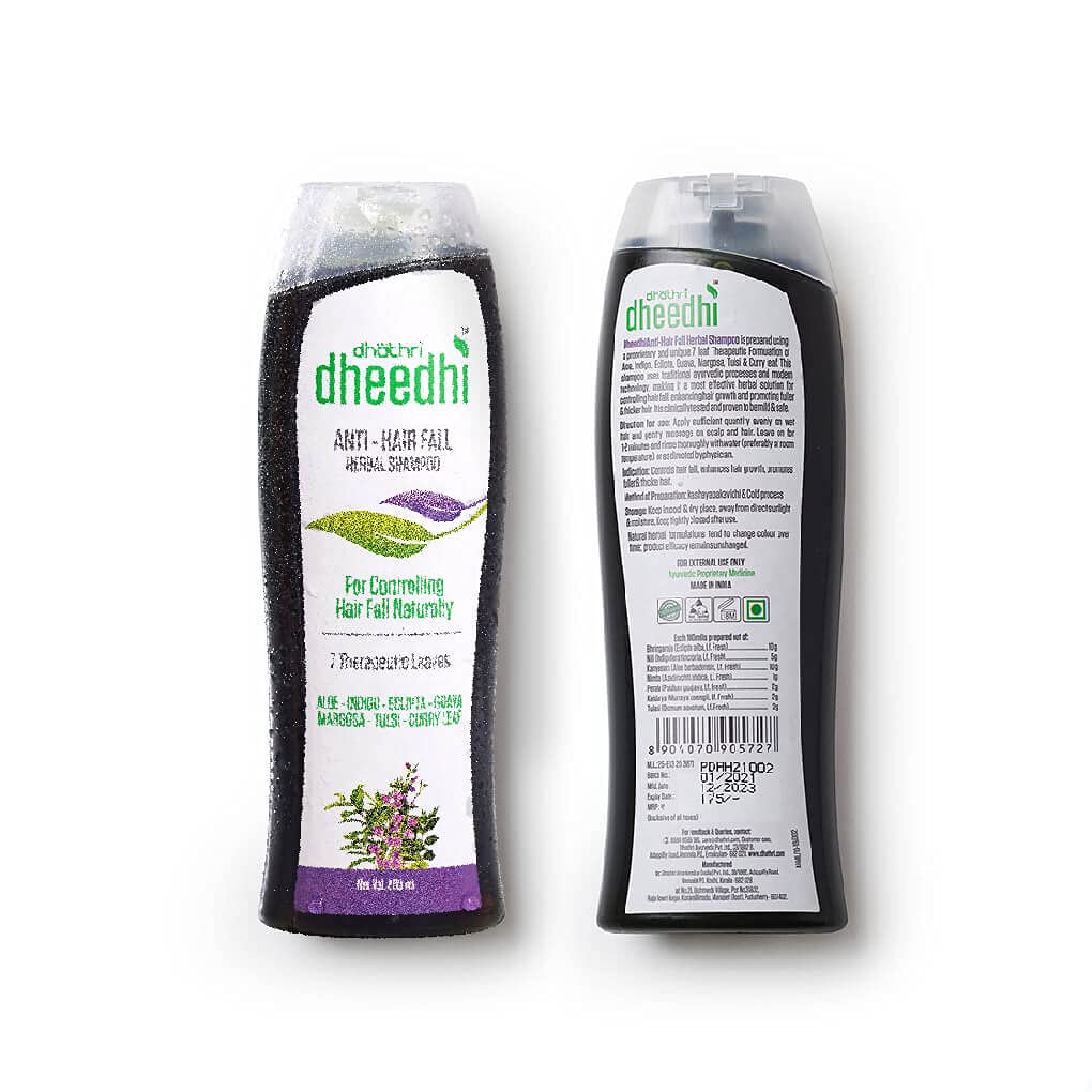 Dhathri Dheedhi Anti-Hairfall Herbal Shampoo for Men & Women - Reduces Hair Loss & Promotes Hair Growth | 100ml (Pack of 3) | Natural Ayurvedic Solution for Thicker, Stronger Hair | Perfect for Daily Use & Hair Care Routine