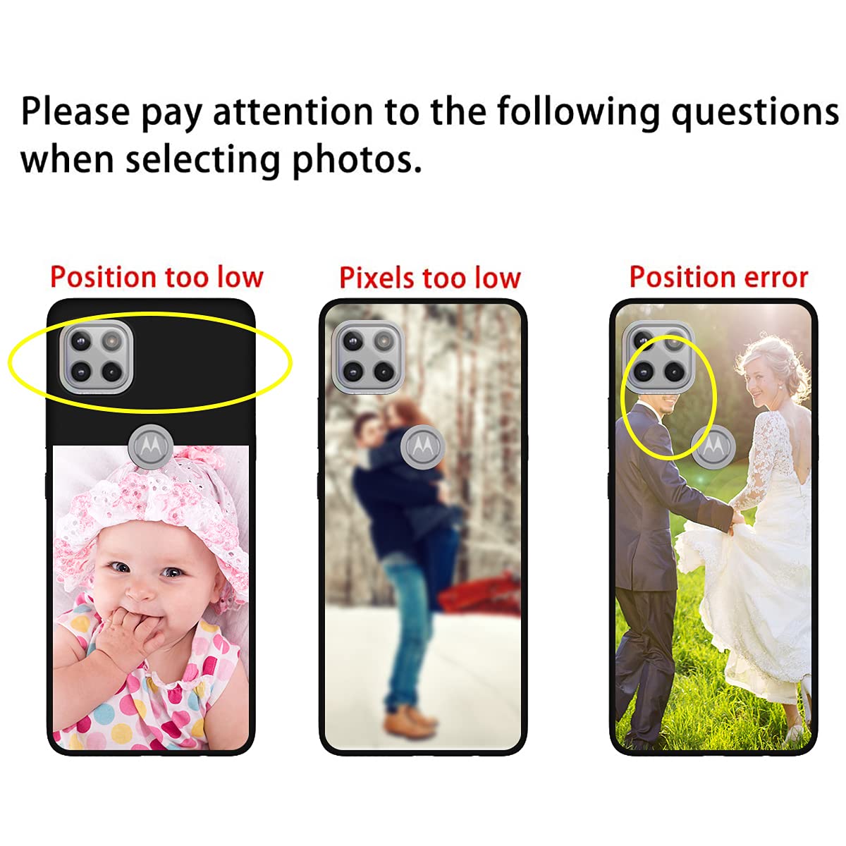 Customized Photo Case for Moto G7 Play & G7 Optimo - Personalized Picture Phone Cover with Shockproof Silicone Protection, Soft Candy Design - Perfect Christmas, Birthday & Thanksgiving Gift for Her/Him - Ideal for Daily Use, Travel & Special Occasions - STYLETiFY Protective Black Phone Case