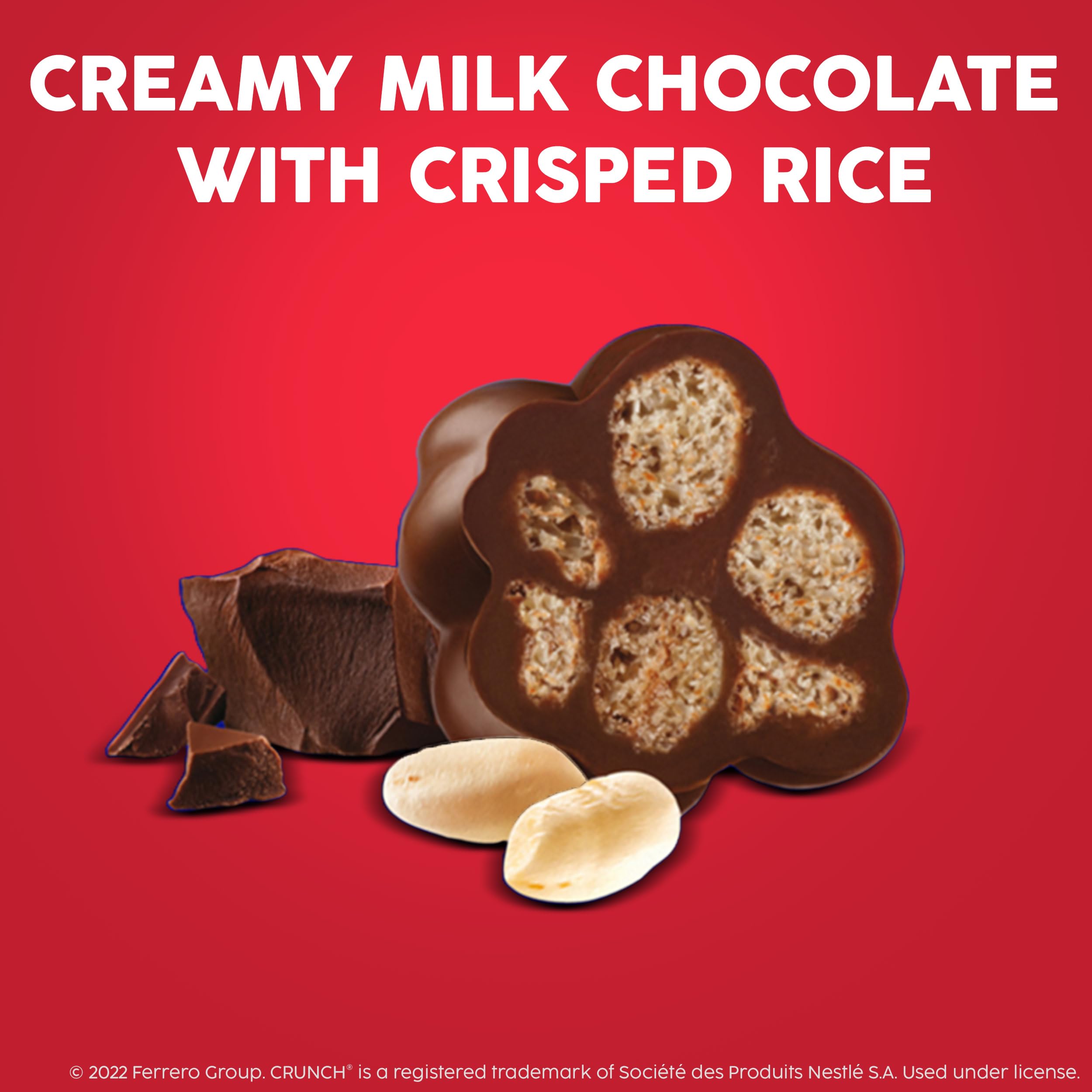 Buncha CRUNCH Bulk 12 Pack - Milk Chocolate & Crisped Rice Candy Bars (3.2 oz Each) - Perfect for Movie Theater Snacks, Holiday Gift Boxes, Christmas Stocking Stuffers & Party Favors