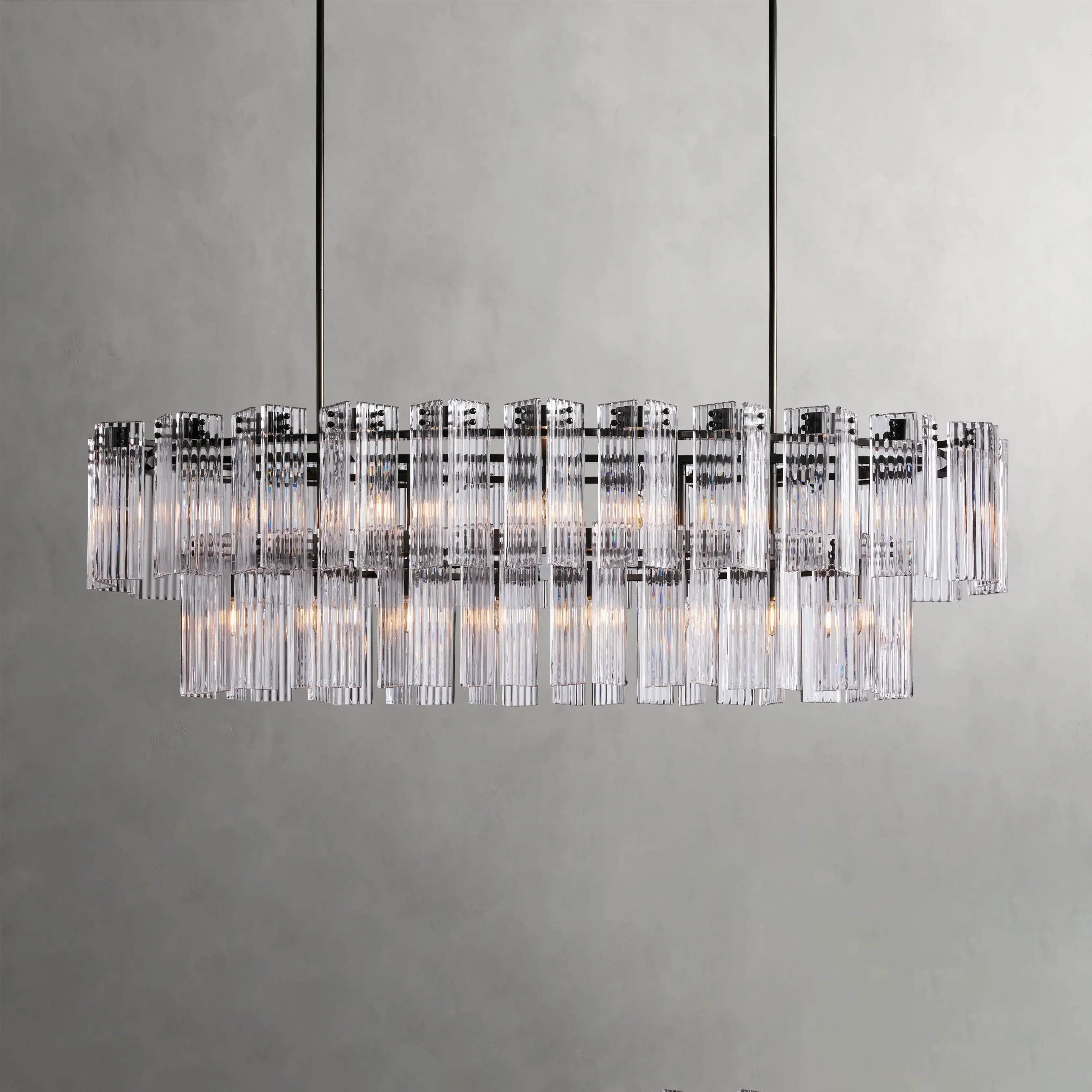 Delsie Oval Crystal Chandelier - 51