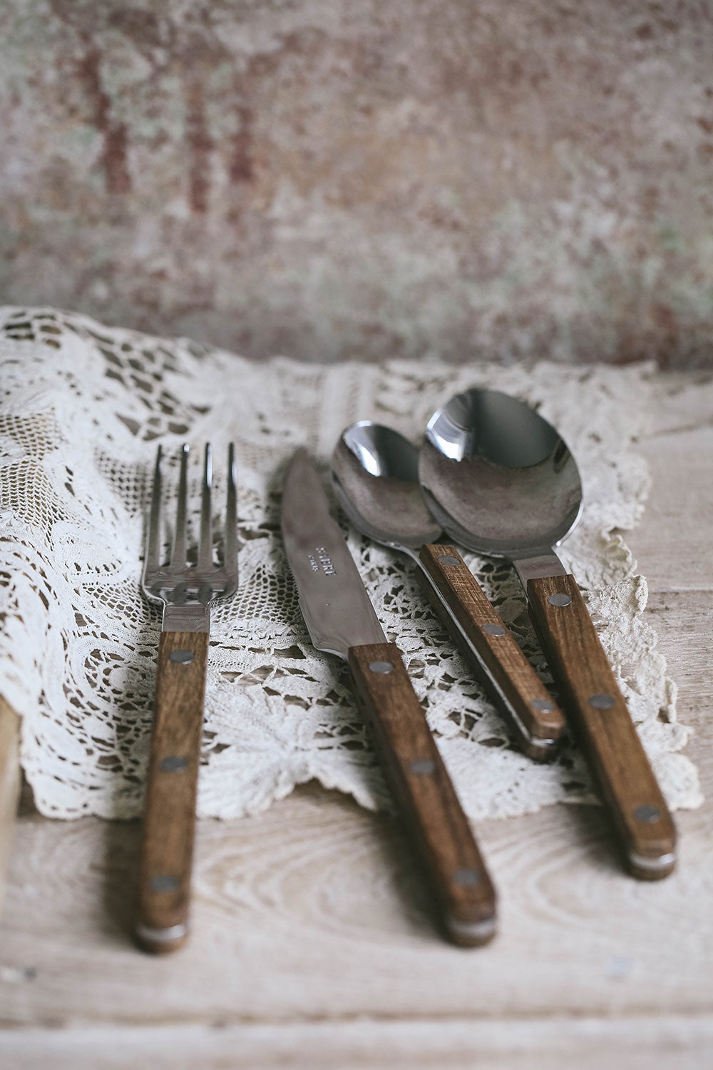 Premium Teak Flatware Set - 16-Piece Eco-Friendly Wooden Cutlery for Dining, Camping & Picnics - Durable & Lightweight Utensils for Home, Travel & Outdoor Use
