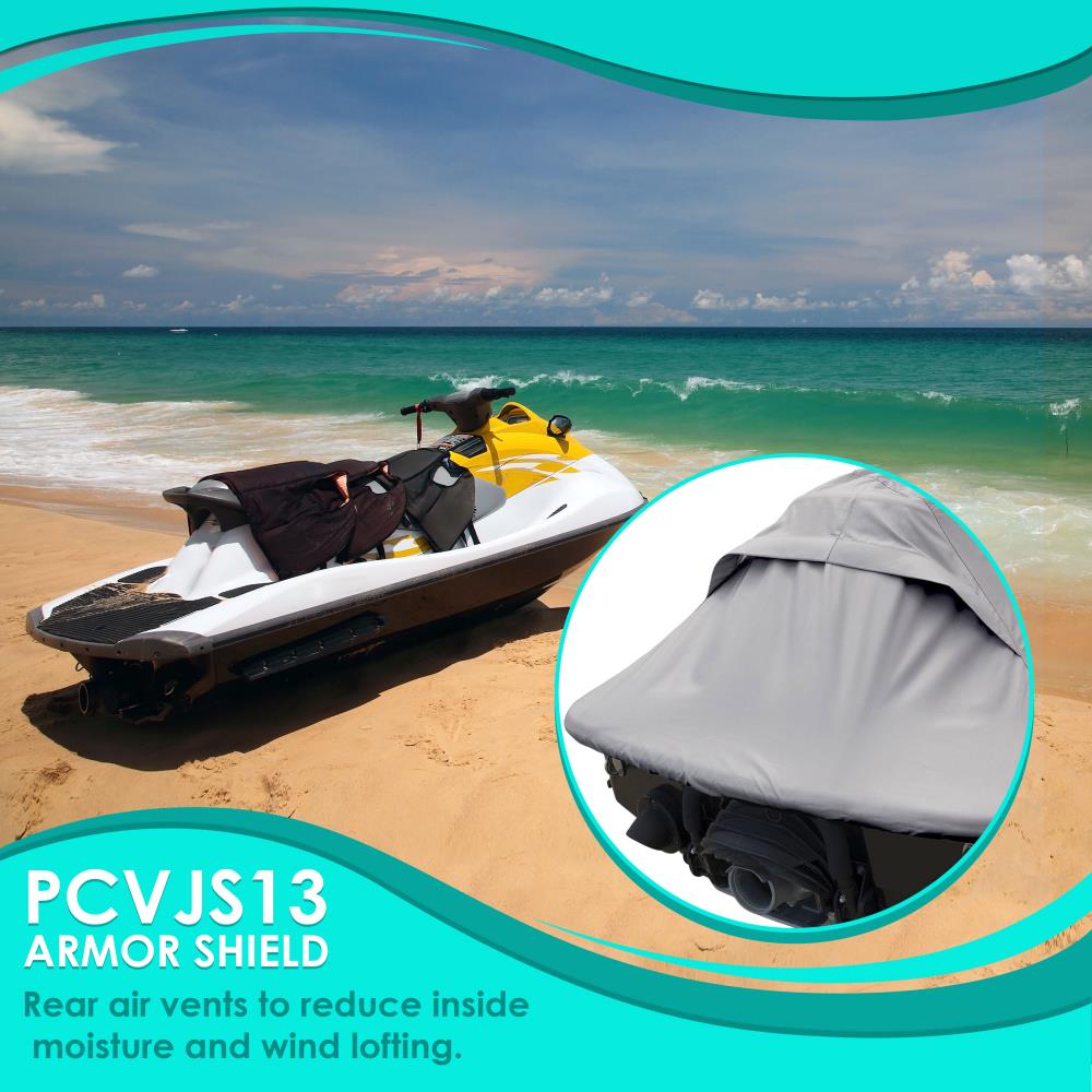 Premium Waterproof Jetski Cover - Heavy Duty UV Resistant Storage Protection for PWC - Ideal for Outdoor, Marina & Winter Storage
